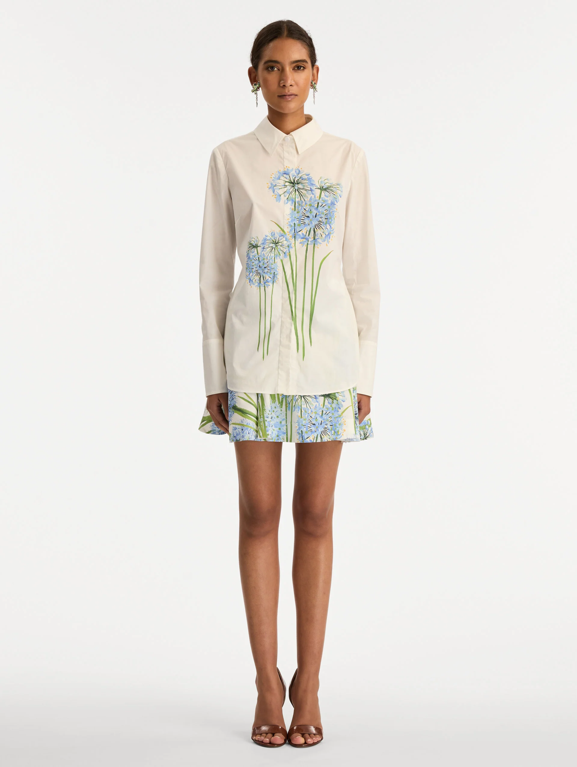 Allium Cotton Poplin Blouse - Image 3