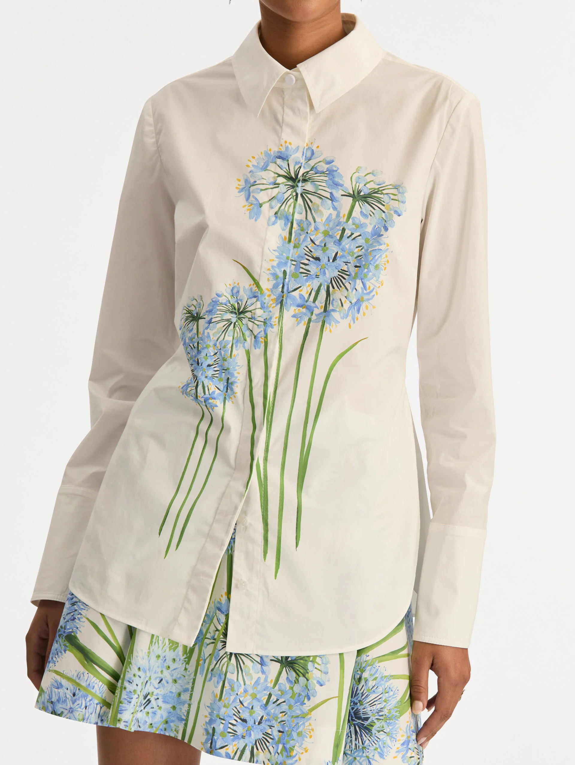 Allium Cotton Poplin Blouse - Image 6