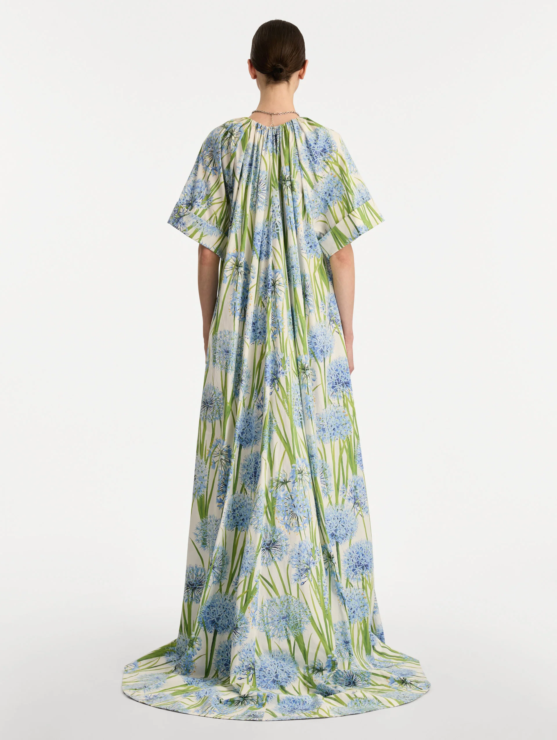 Allium Cotton Poplin Caftan - Image 3