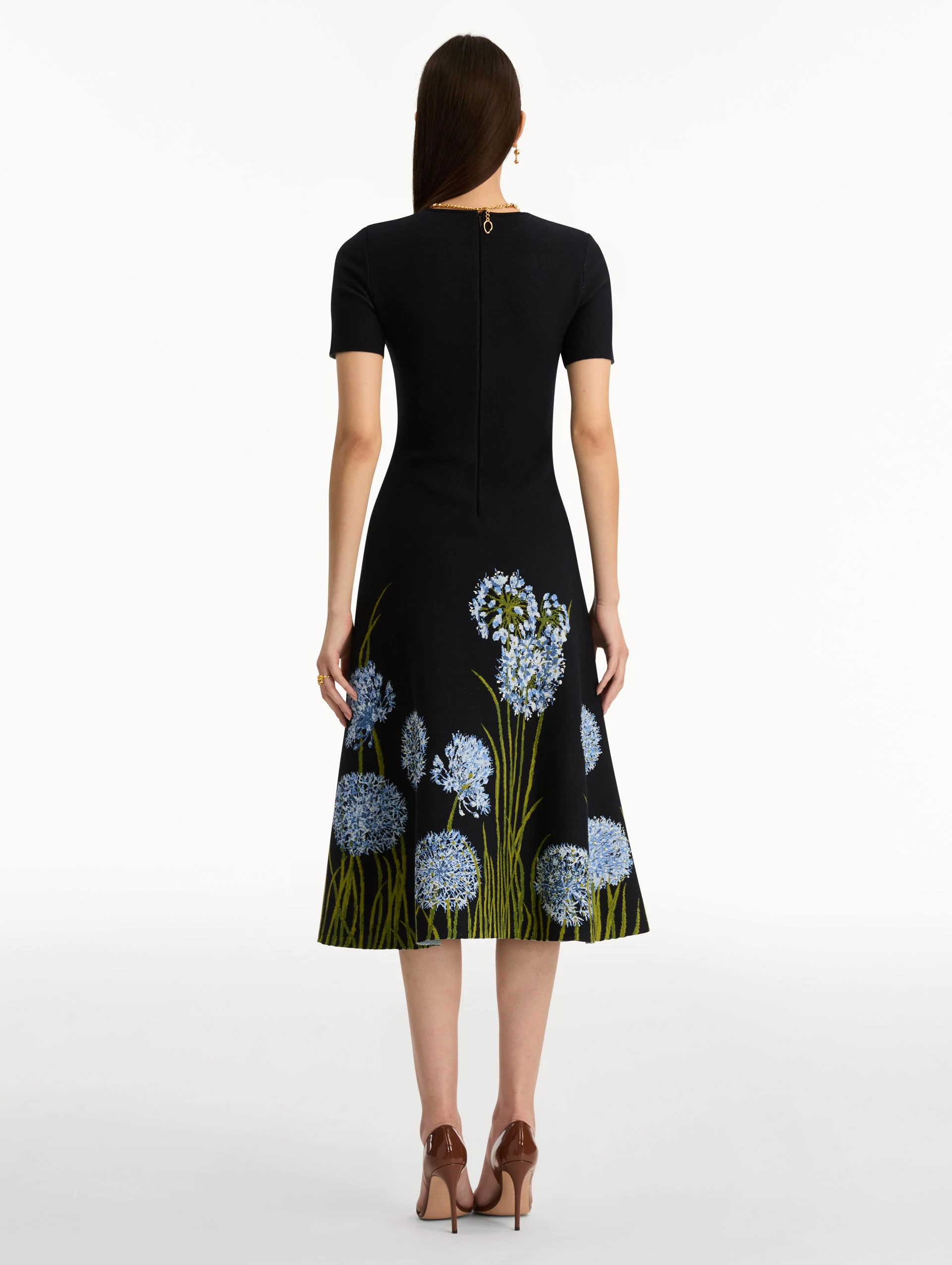 Allium Jacquard Knit Dress - Image 3