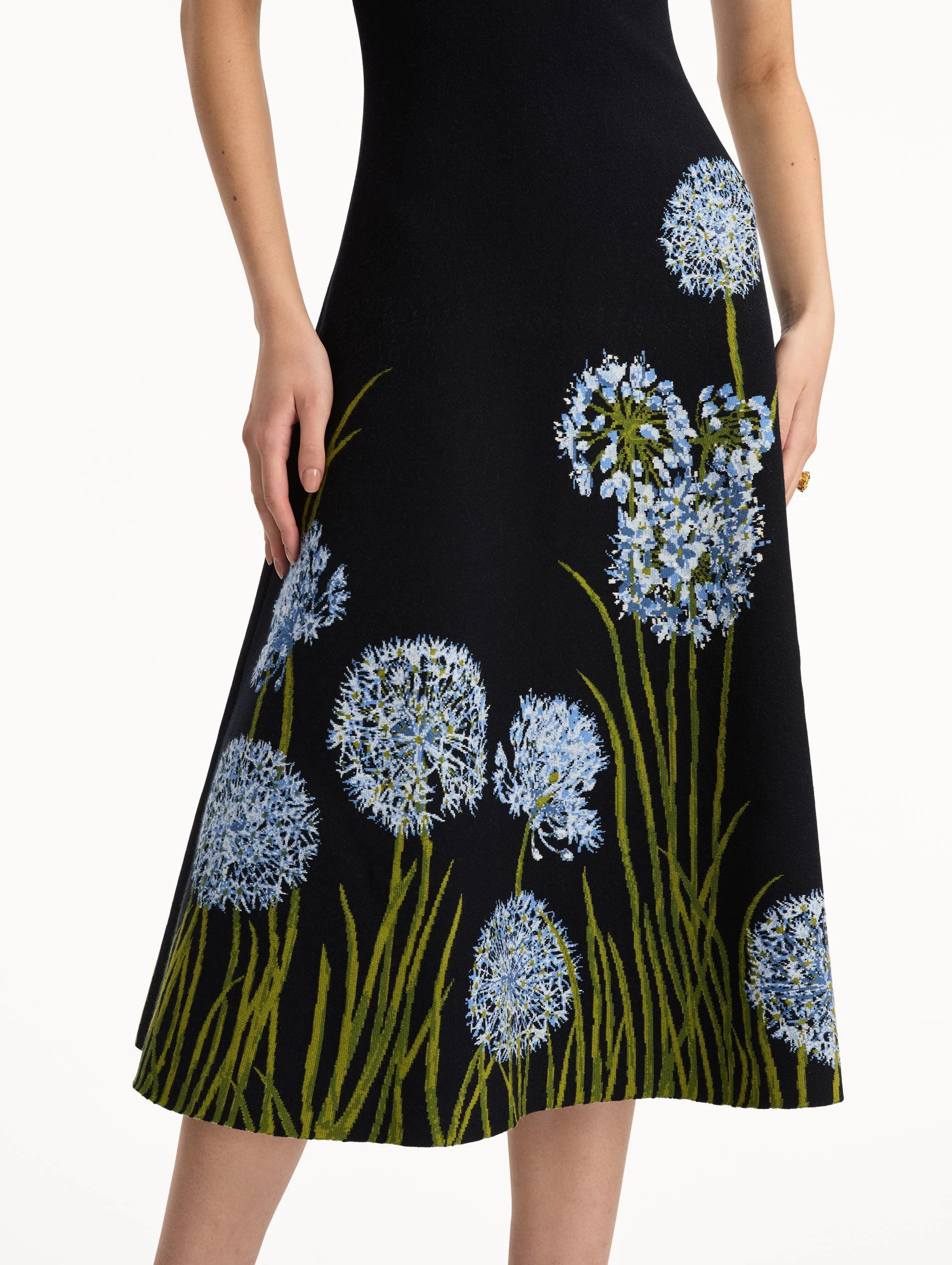 Allium Jacquard Knit Dress - Image 5