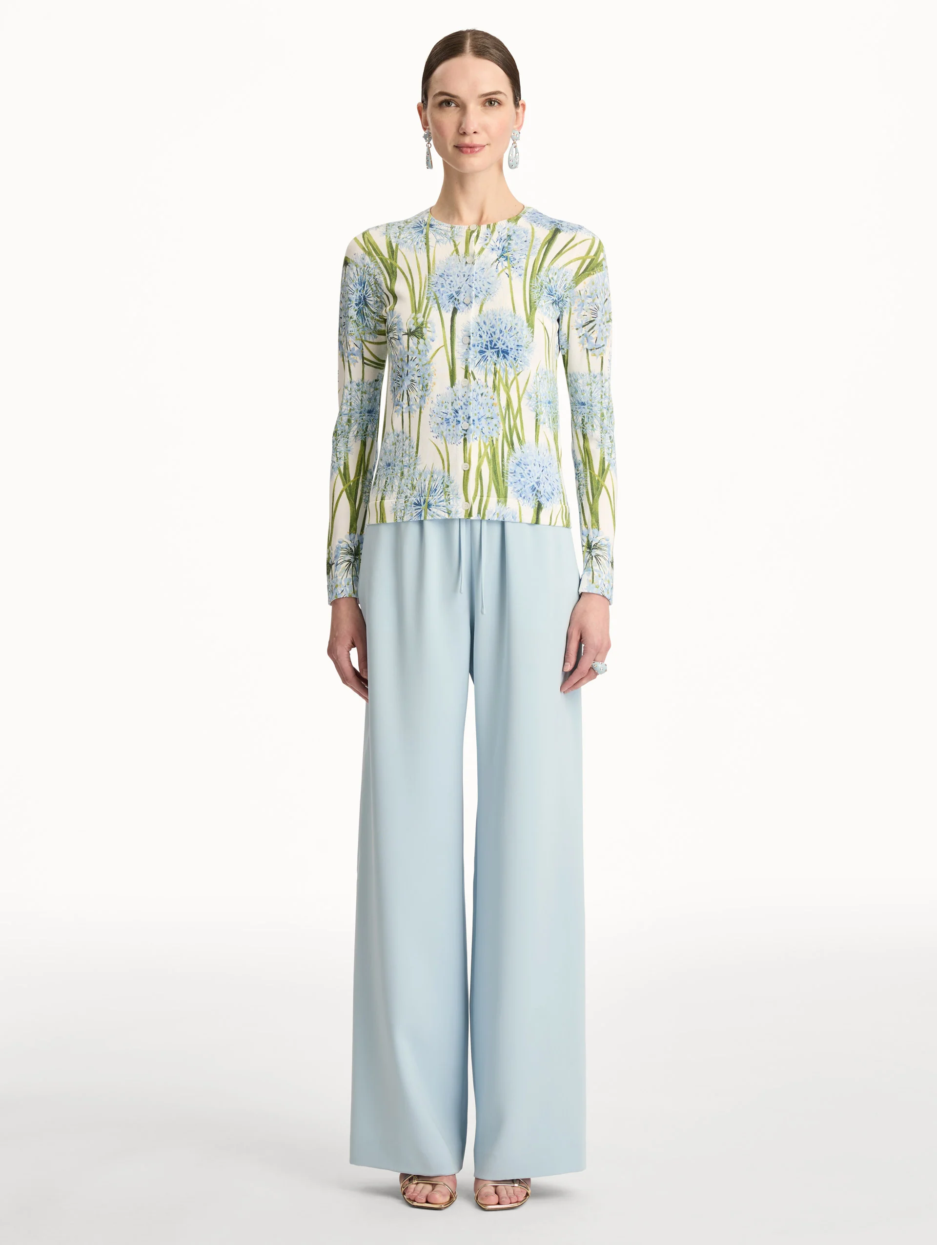 Allium Printed Cardigan - Image 2