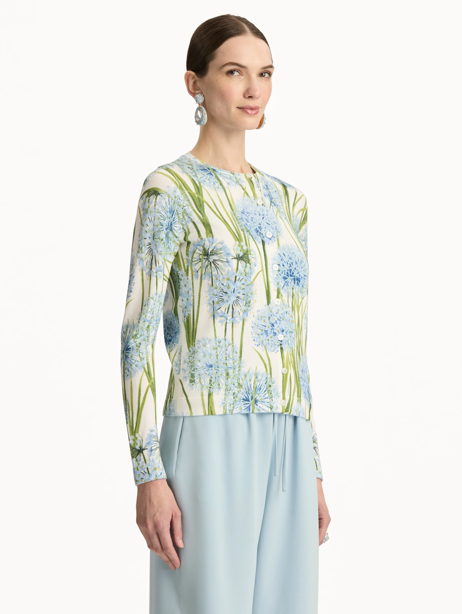 Allium Printed Cardigan - Image 4
