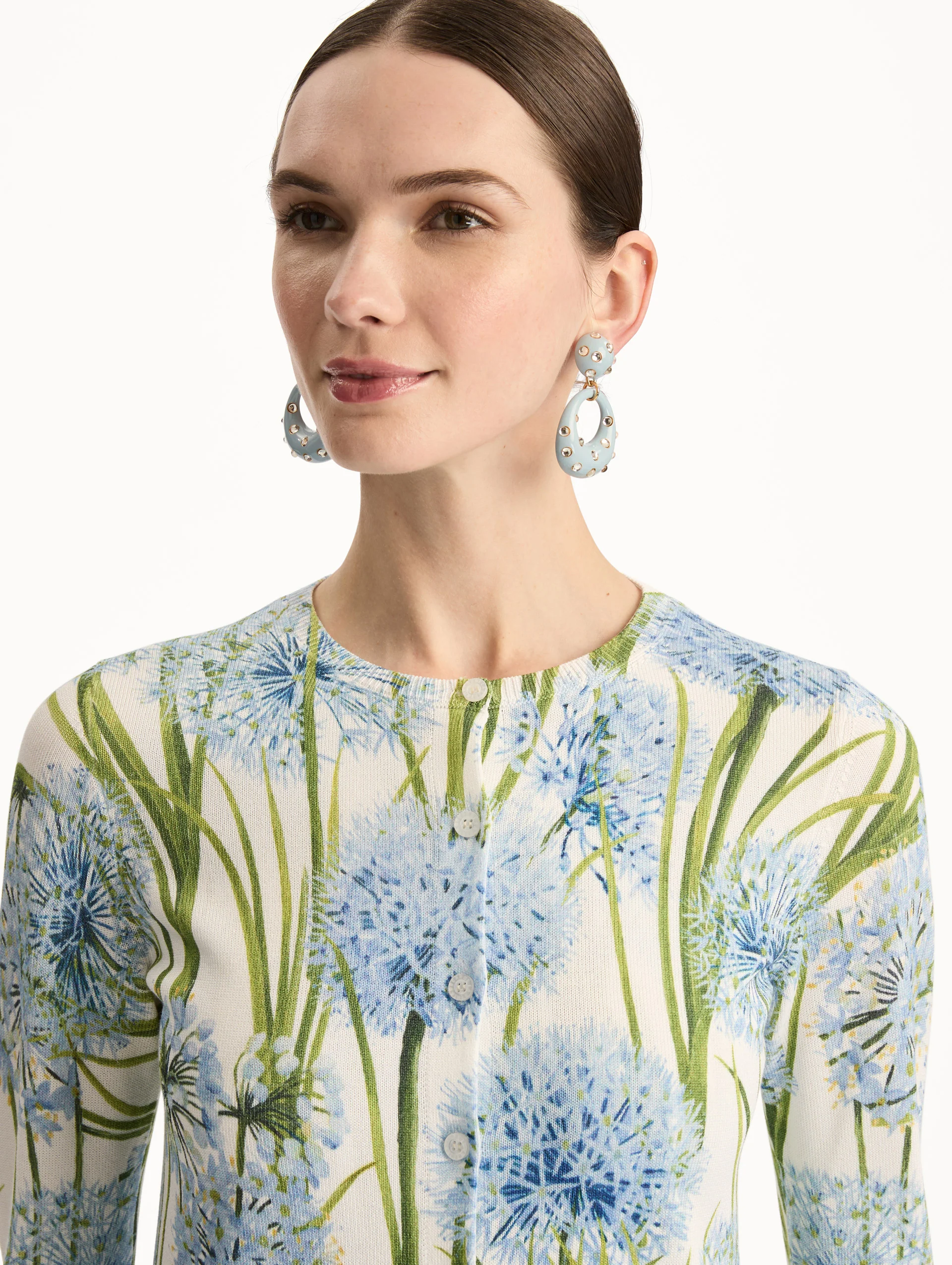 Allium Printed Cardigan - Image 5