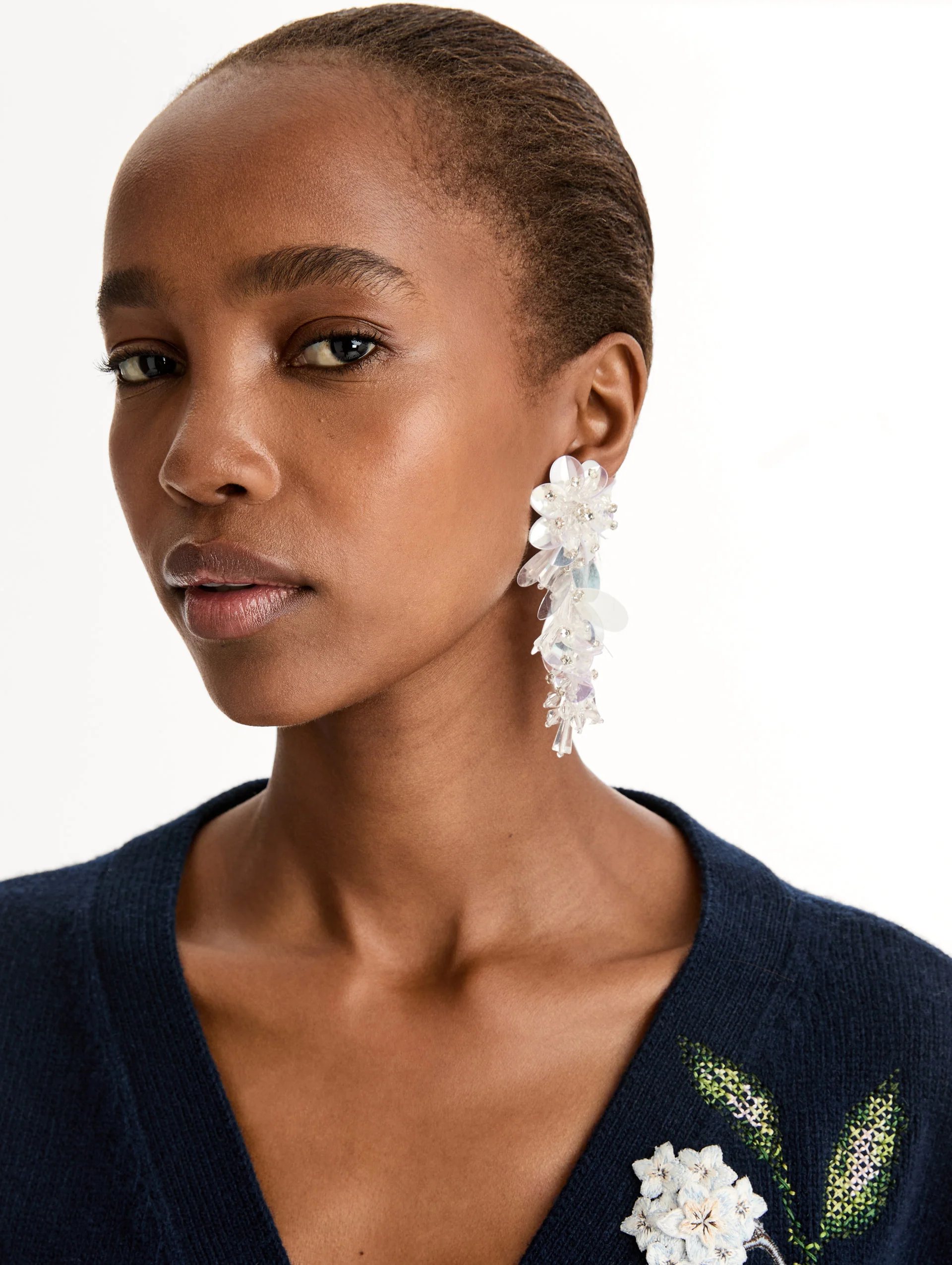 Bouquet Drop Clip-On Earrings - Image 2