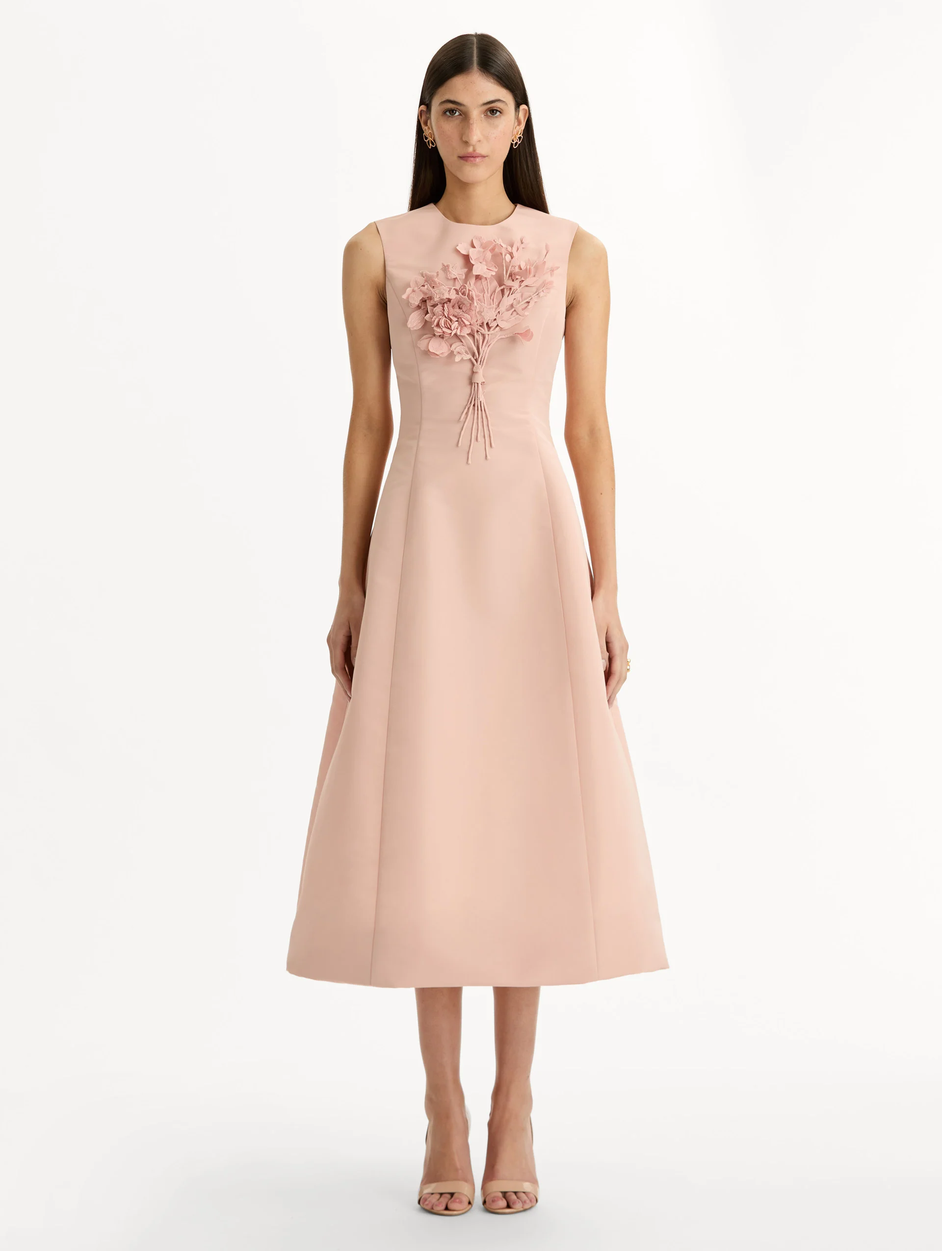 Bouquet Embroidered Cocktail Dress - Image 2