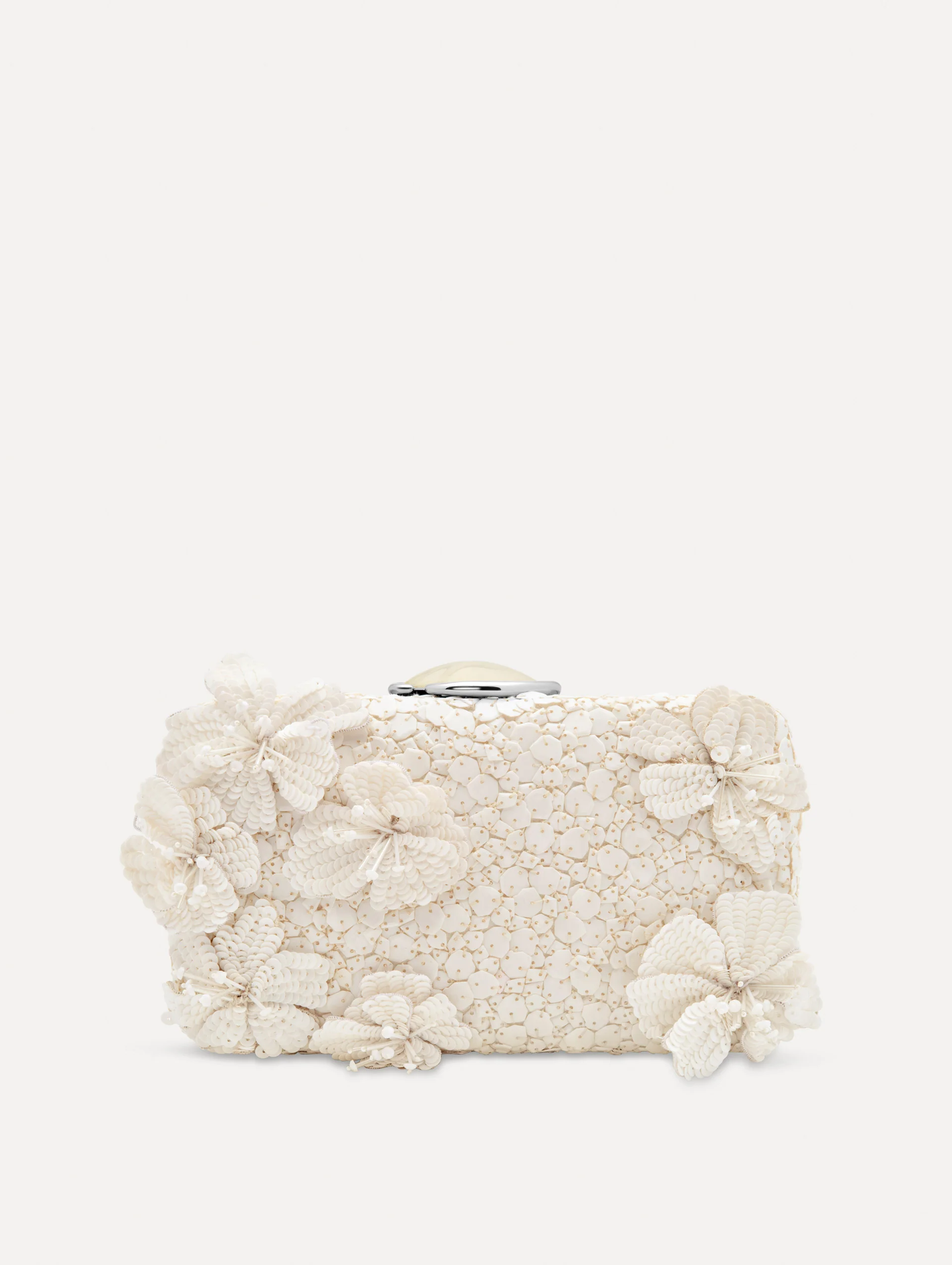 Cherry Blossom Embroidered O Minaudière