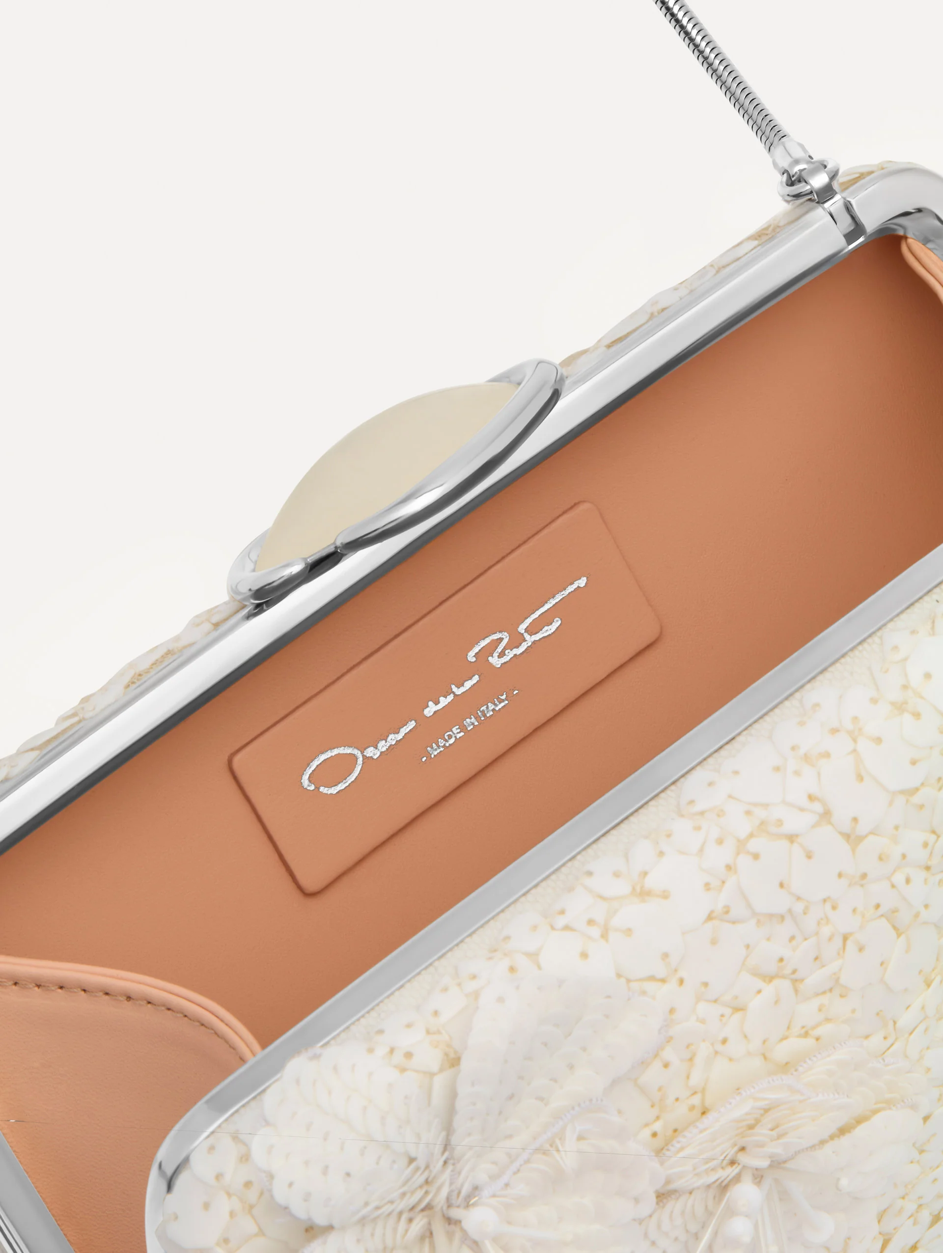 Cherry Blossom Embroidered O Minaudière - Image 7
