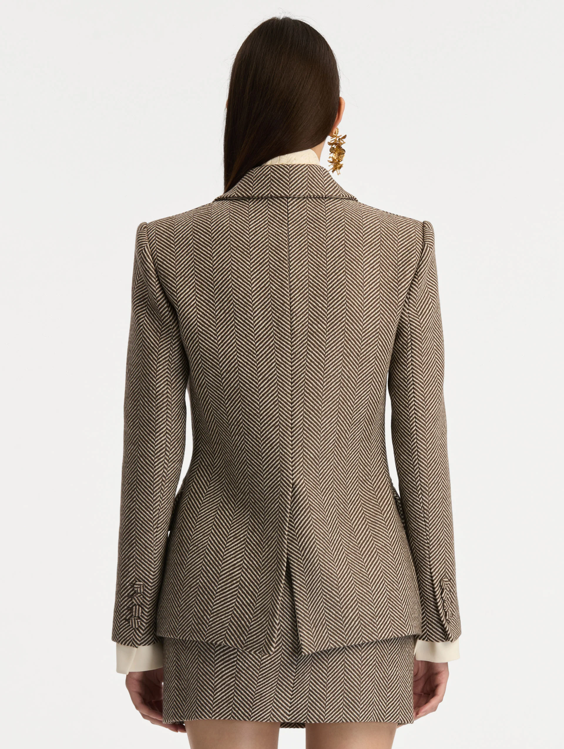 Chevron Cashmere-Blend Jacket - Image 4