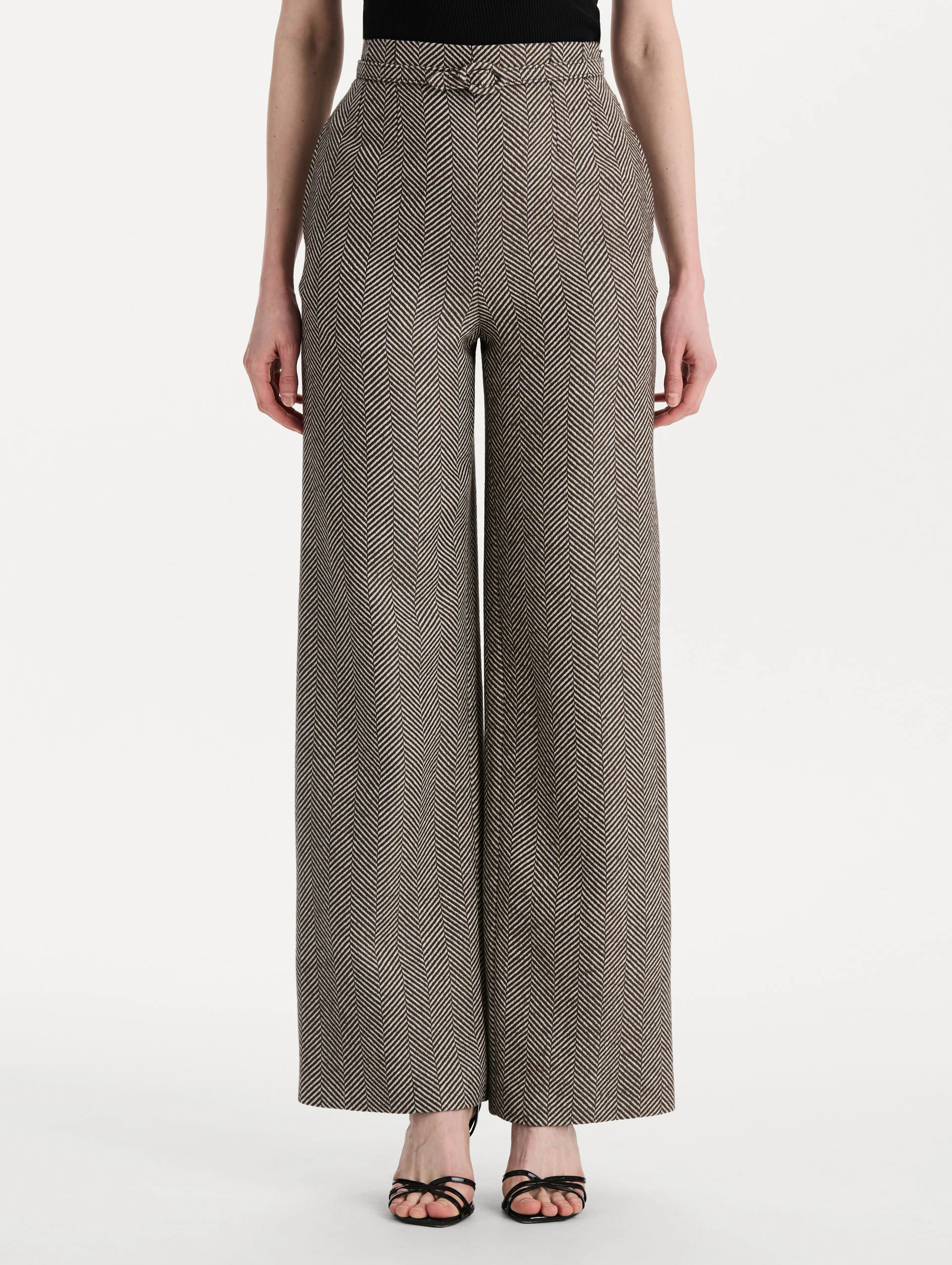 Chevron Cashmere-Blend Pant - Image 2