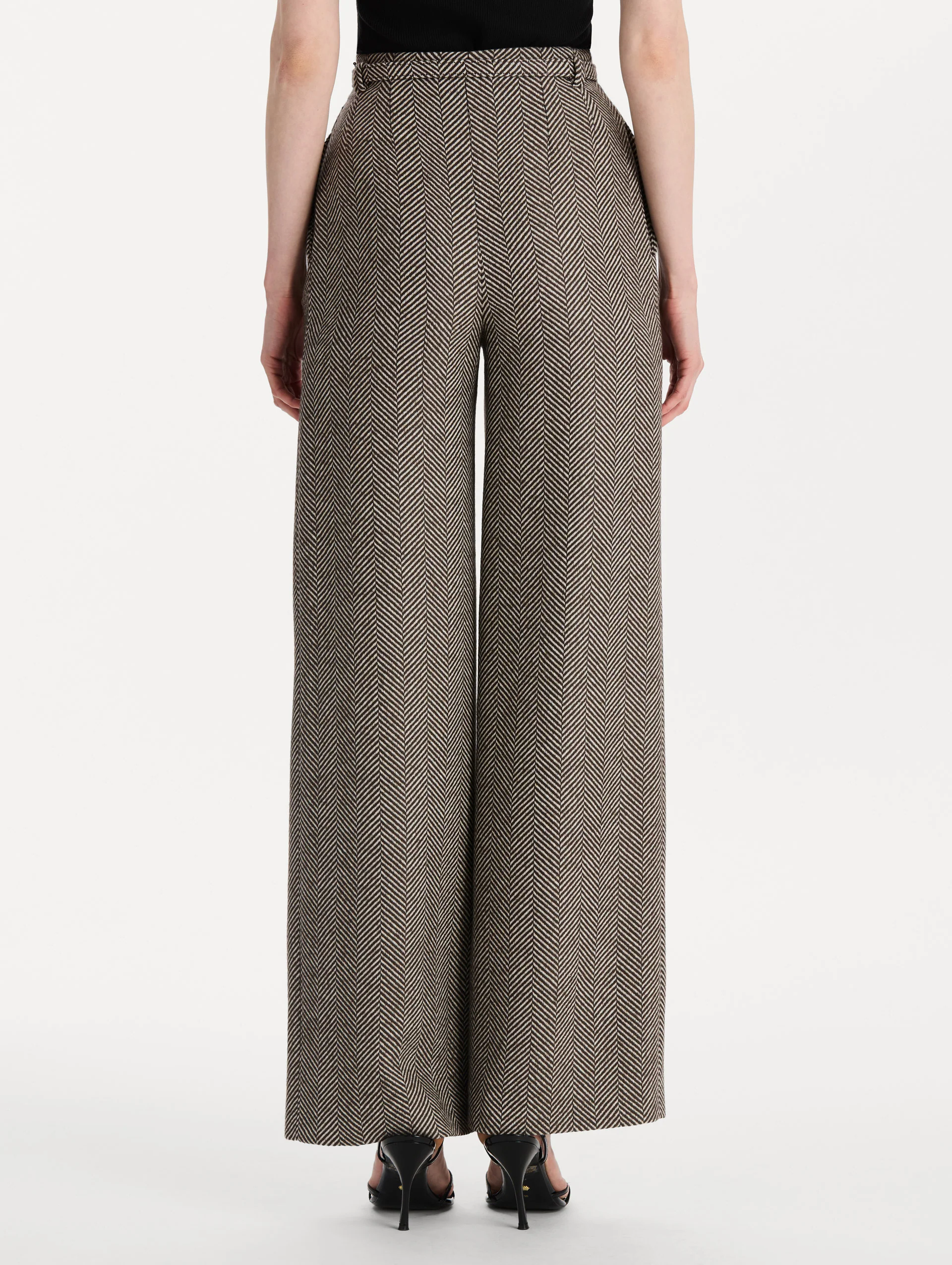 Chevron Cashmere-Blend Pant - Image 4
