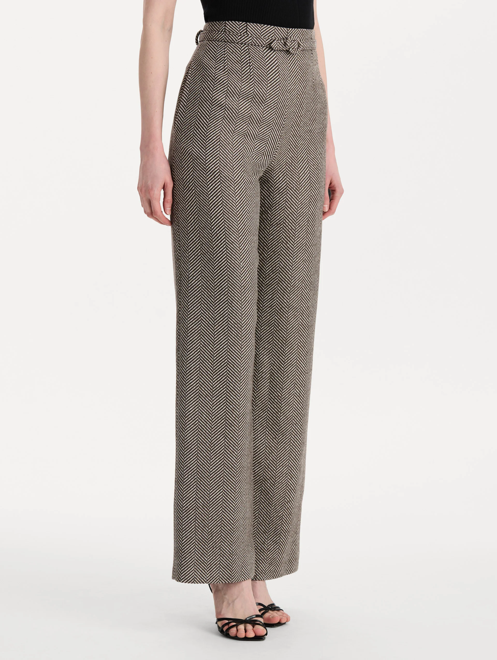 Chevron Cashmere-Blend Pant - Image 5