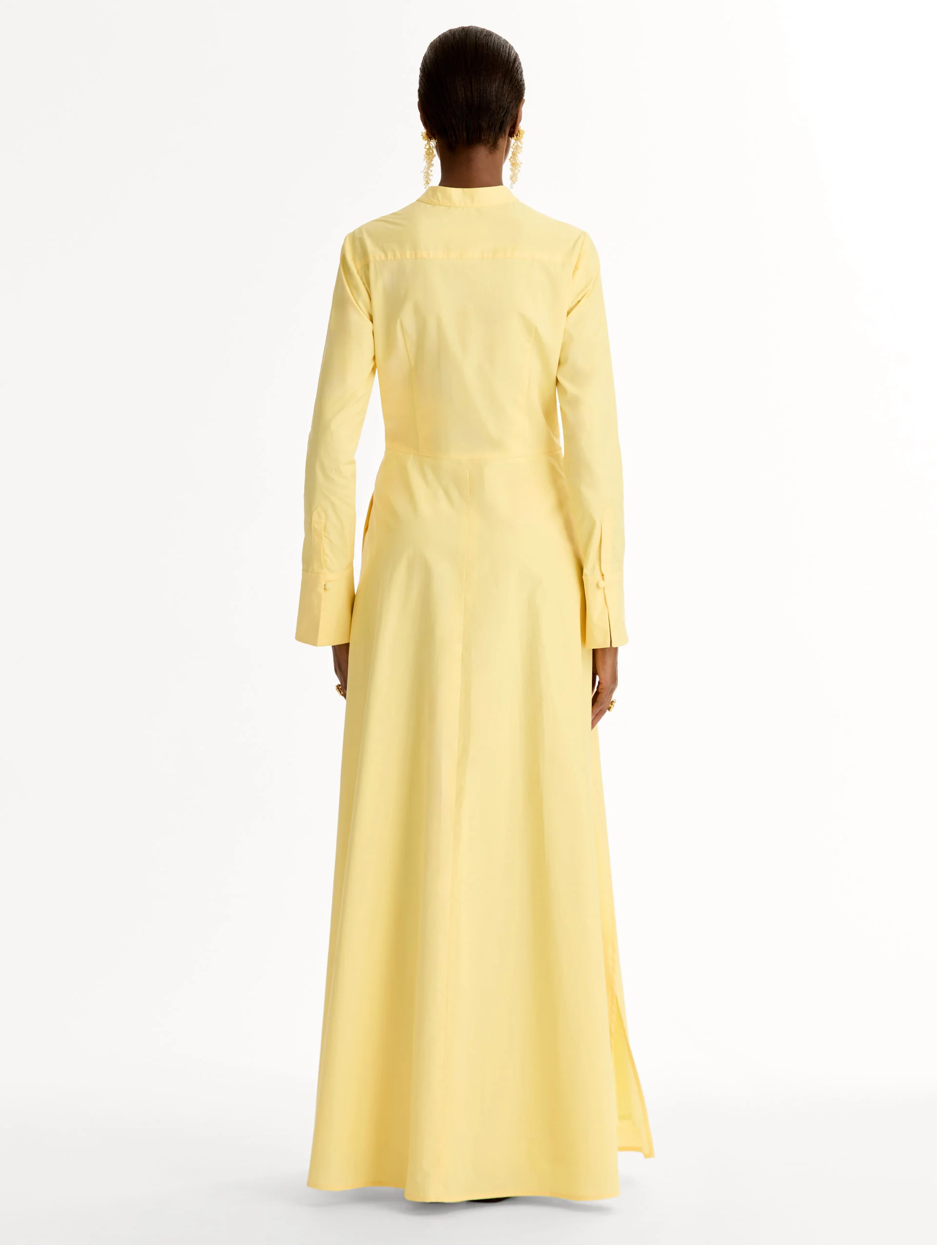 Chiné Cyclamen Cotton Poplin Caftan - Image 3
