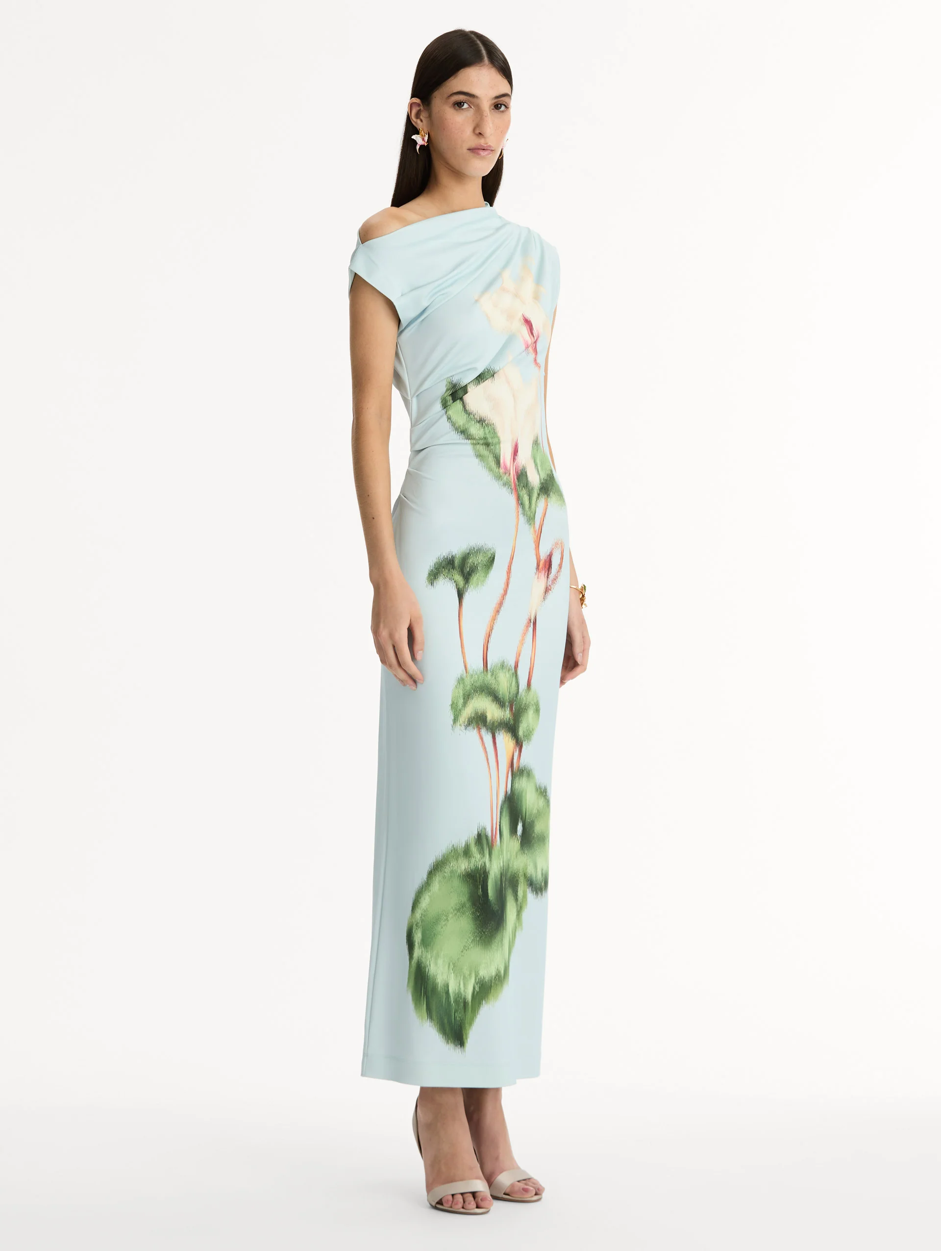 Chiné Cyclamen Jersey Dress - Image 4