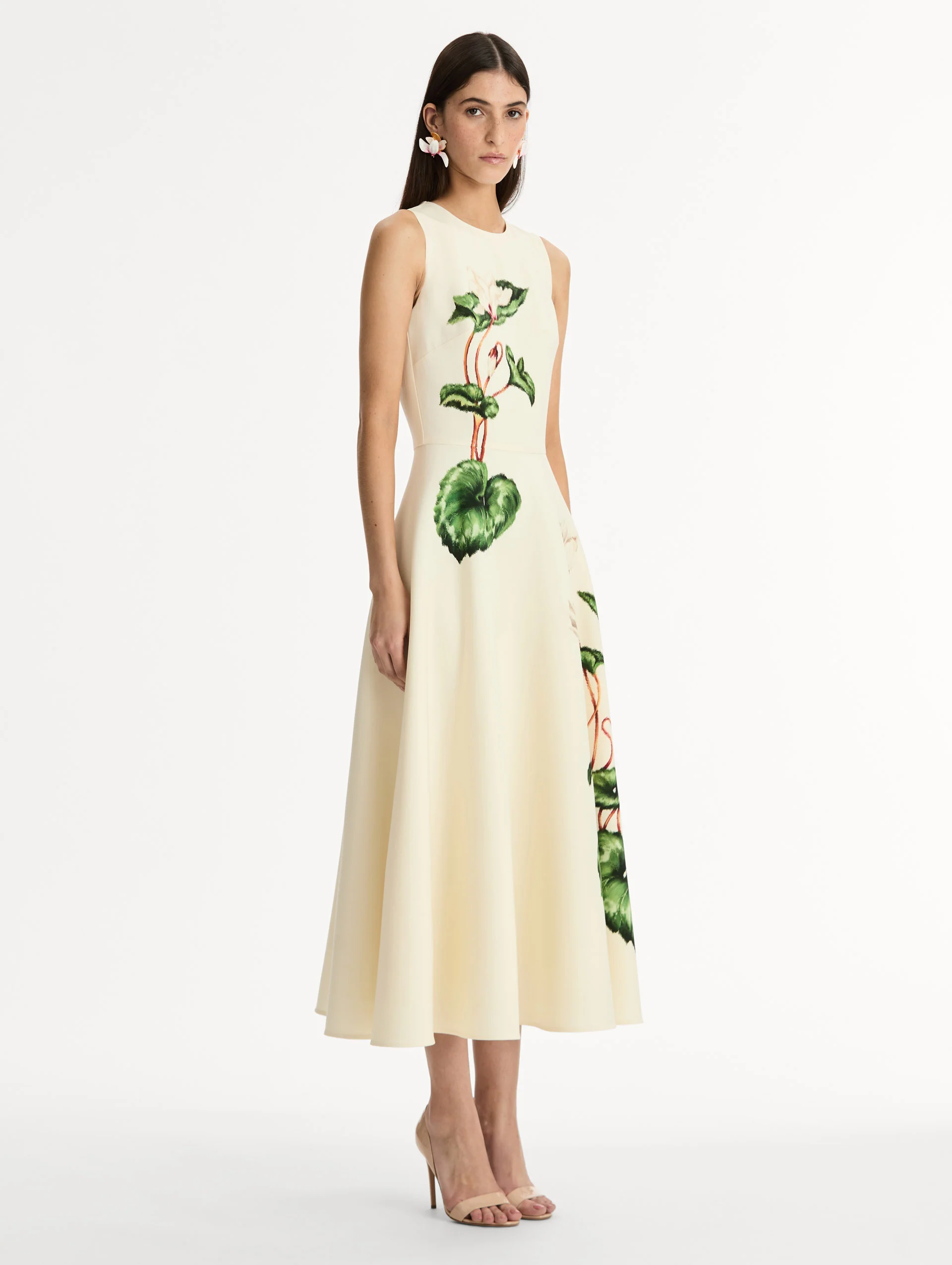 Chiné Cyclamen Wool Dress - Image 4