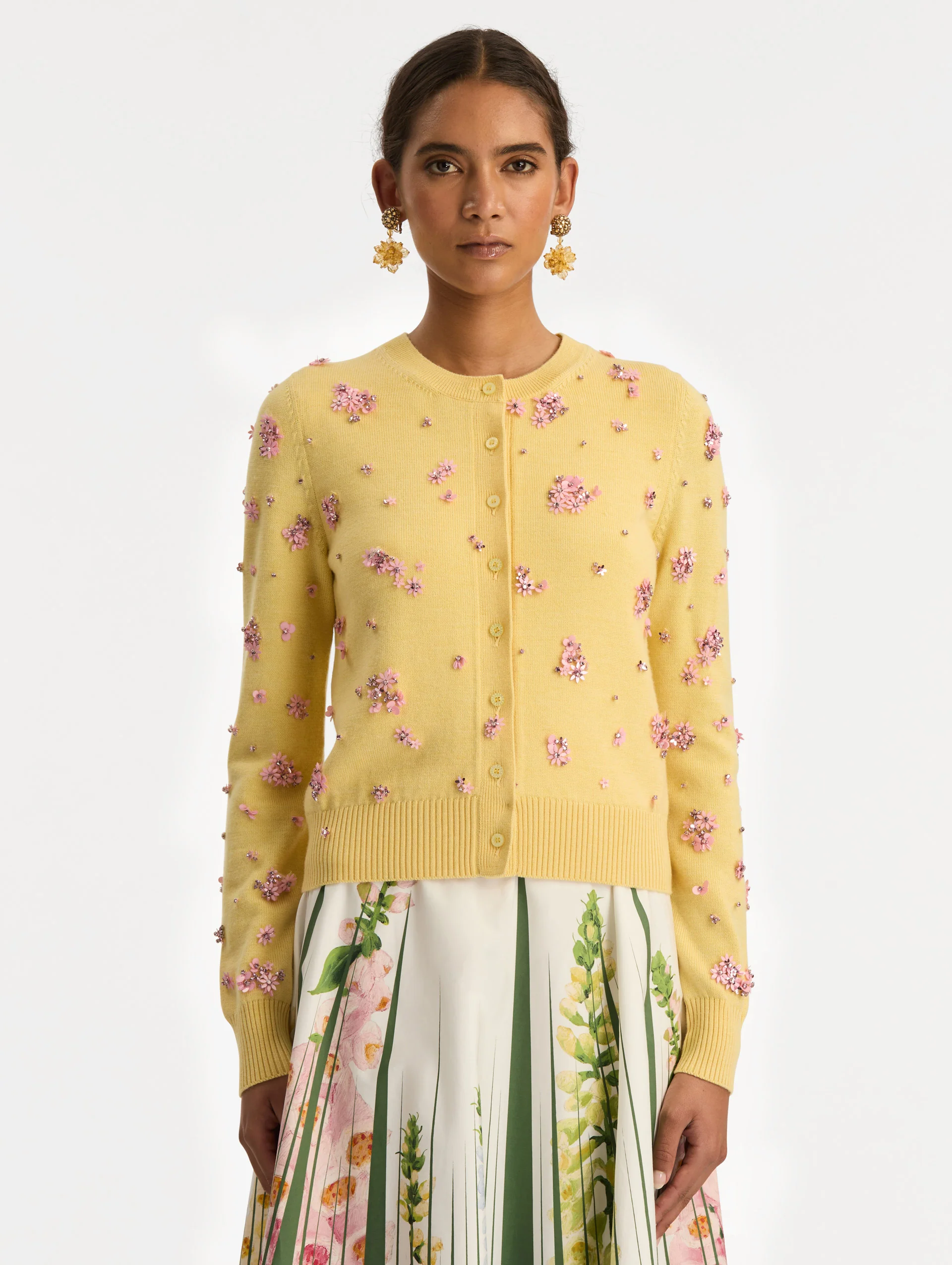 Crystal Cluster Embroidered Cardigan - Image 2