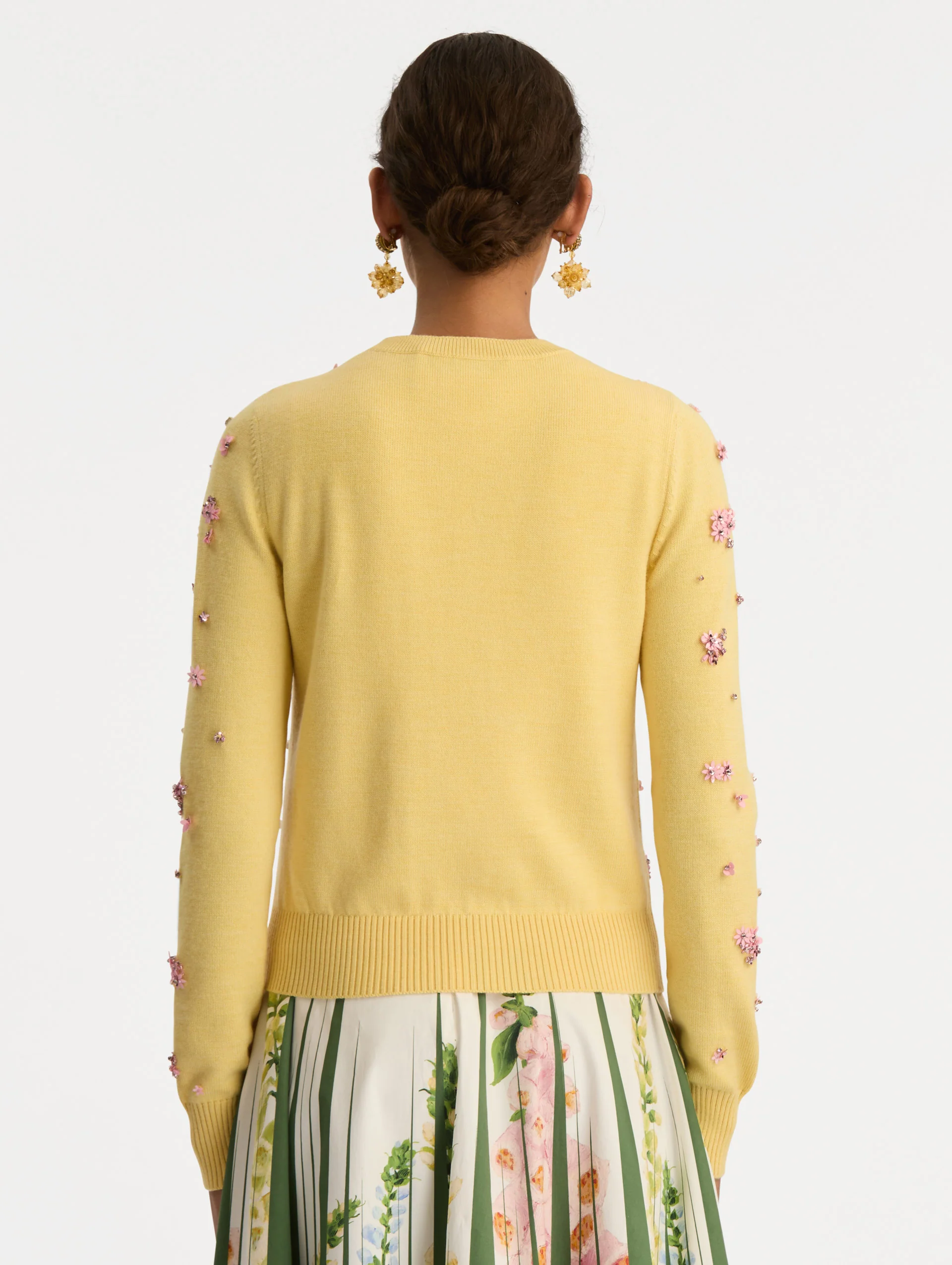 Crystal Cluster Embroidered Cardigan - Image 4