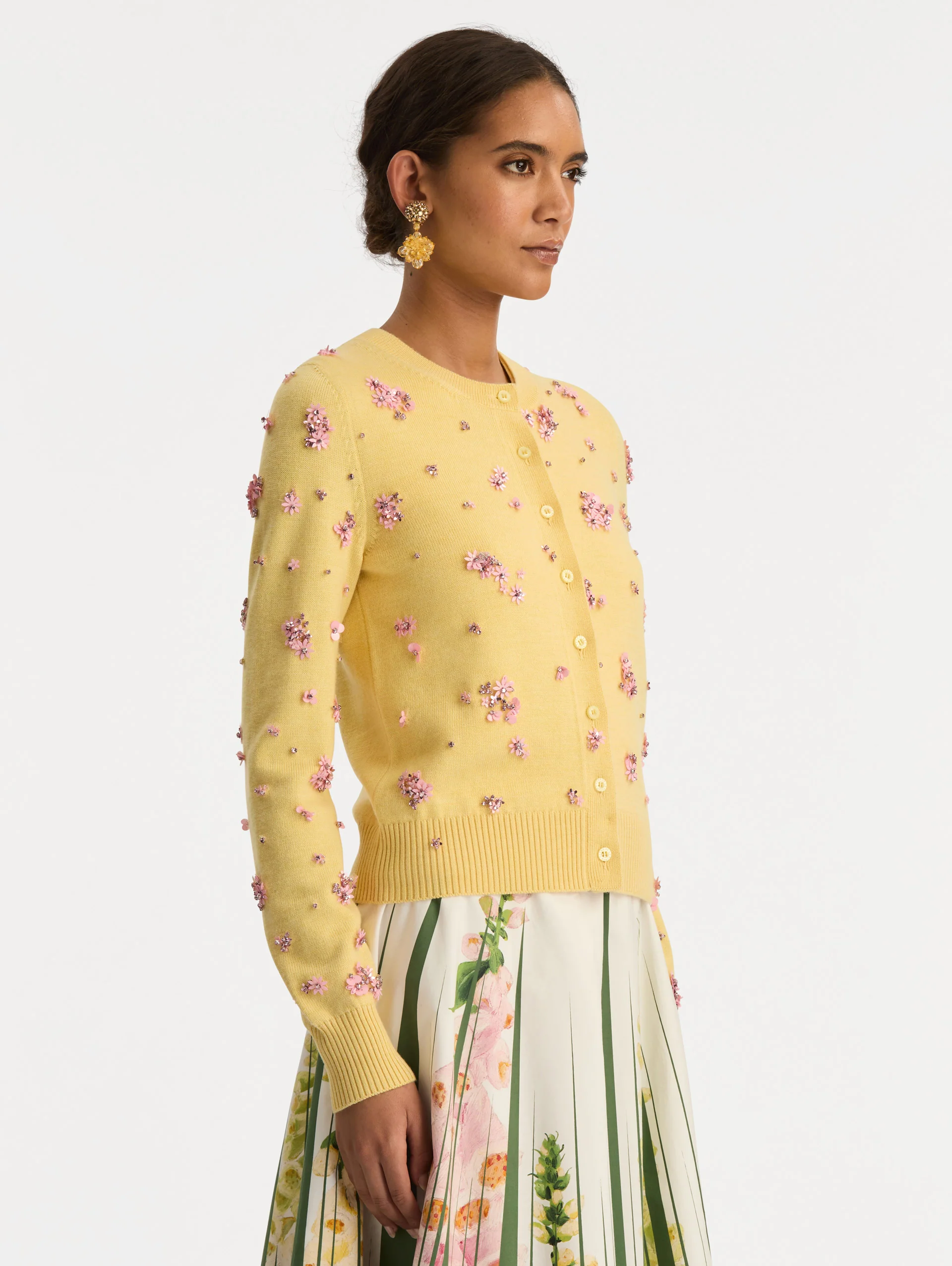Crystal Cluster Embroidered Cardigan - Image 5
