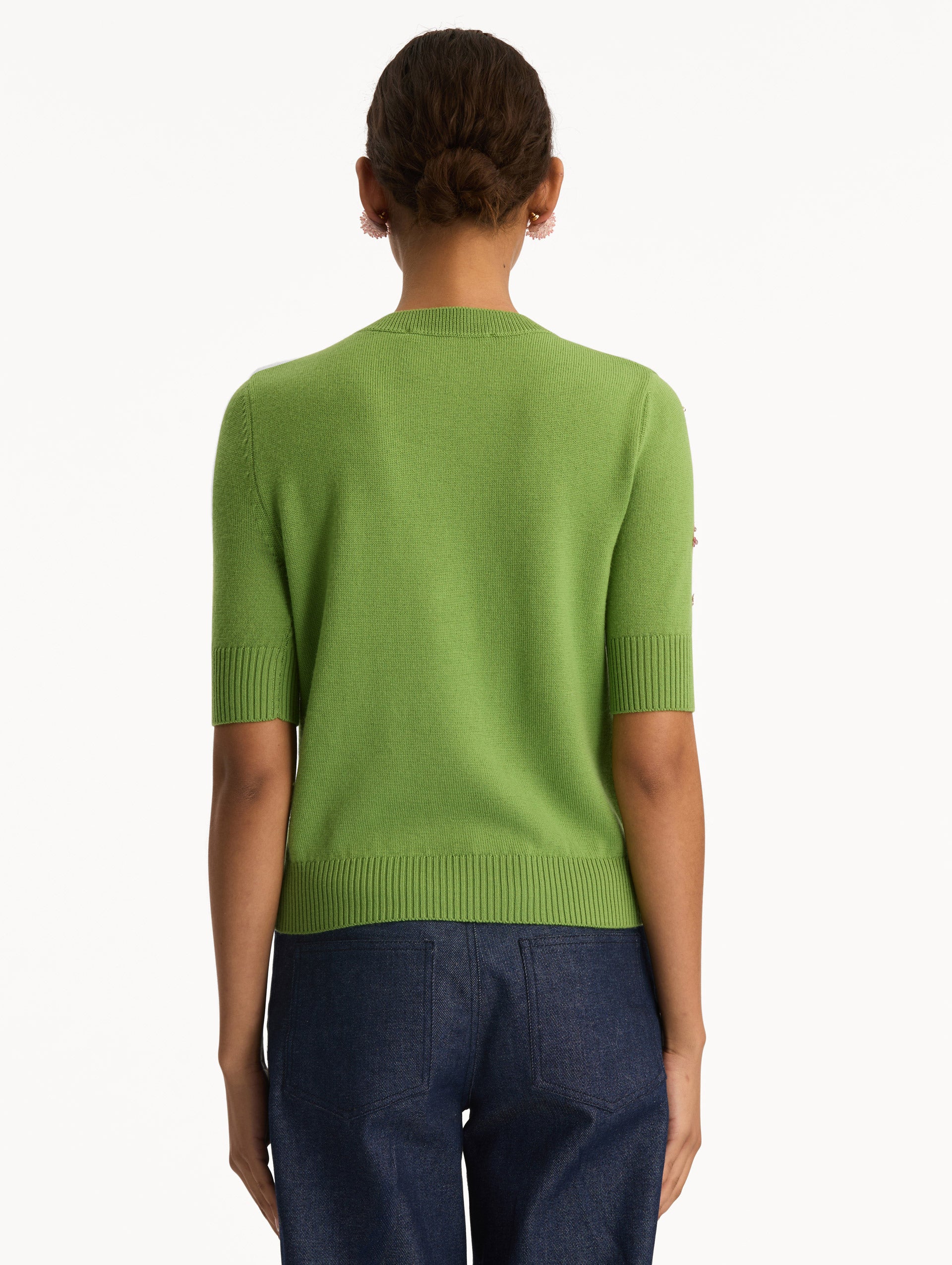 Crystal Cluster Embroidered Pullover - Image 3