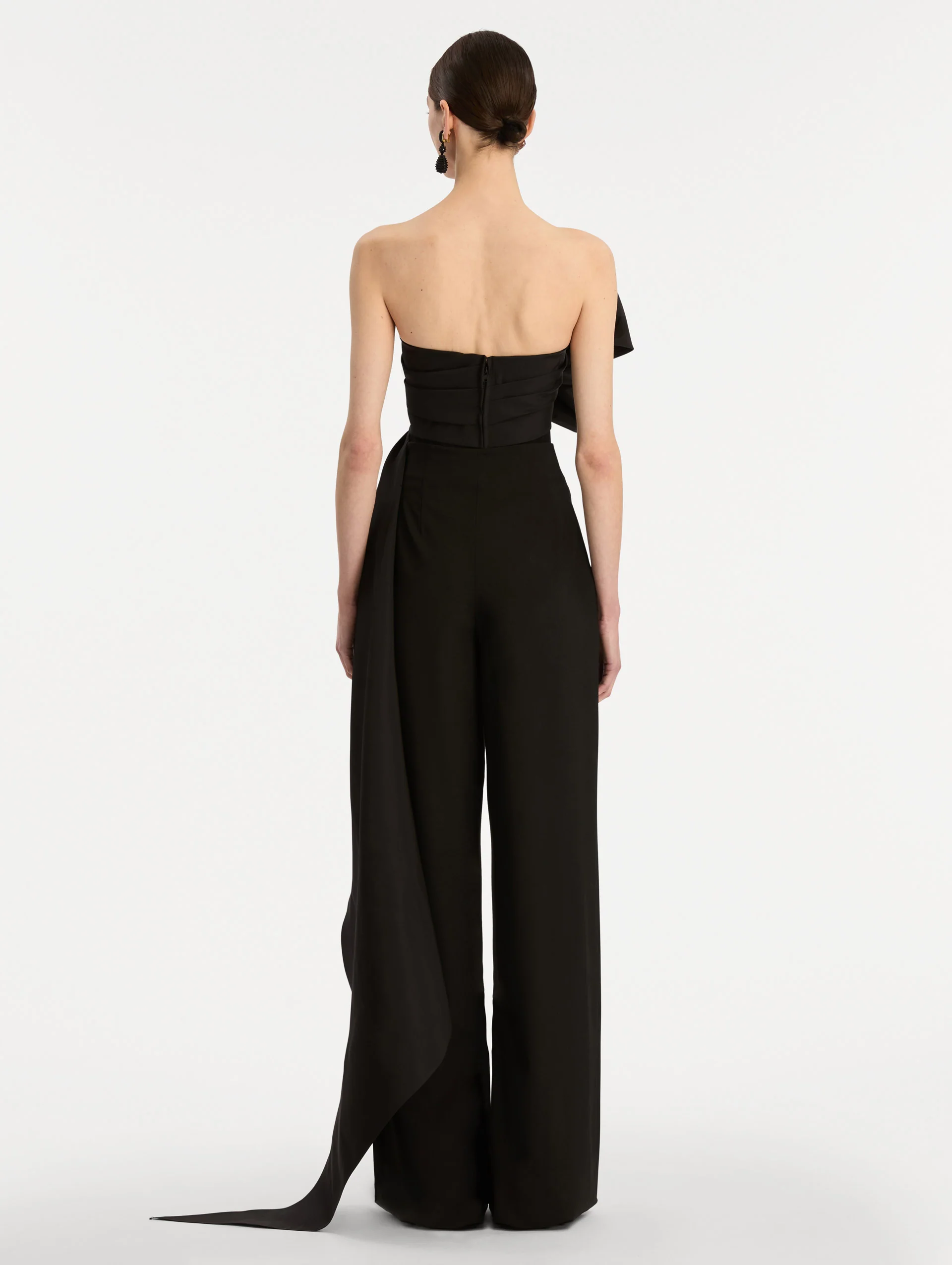 Crystal Embroidered Bow-Detailed Blouse - Image 3