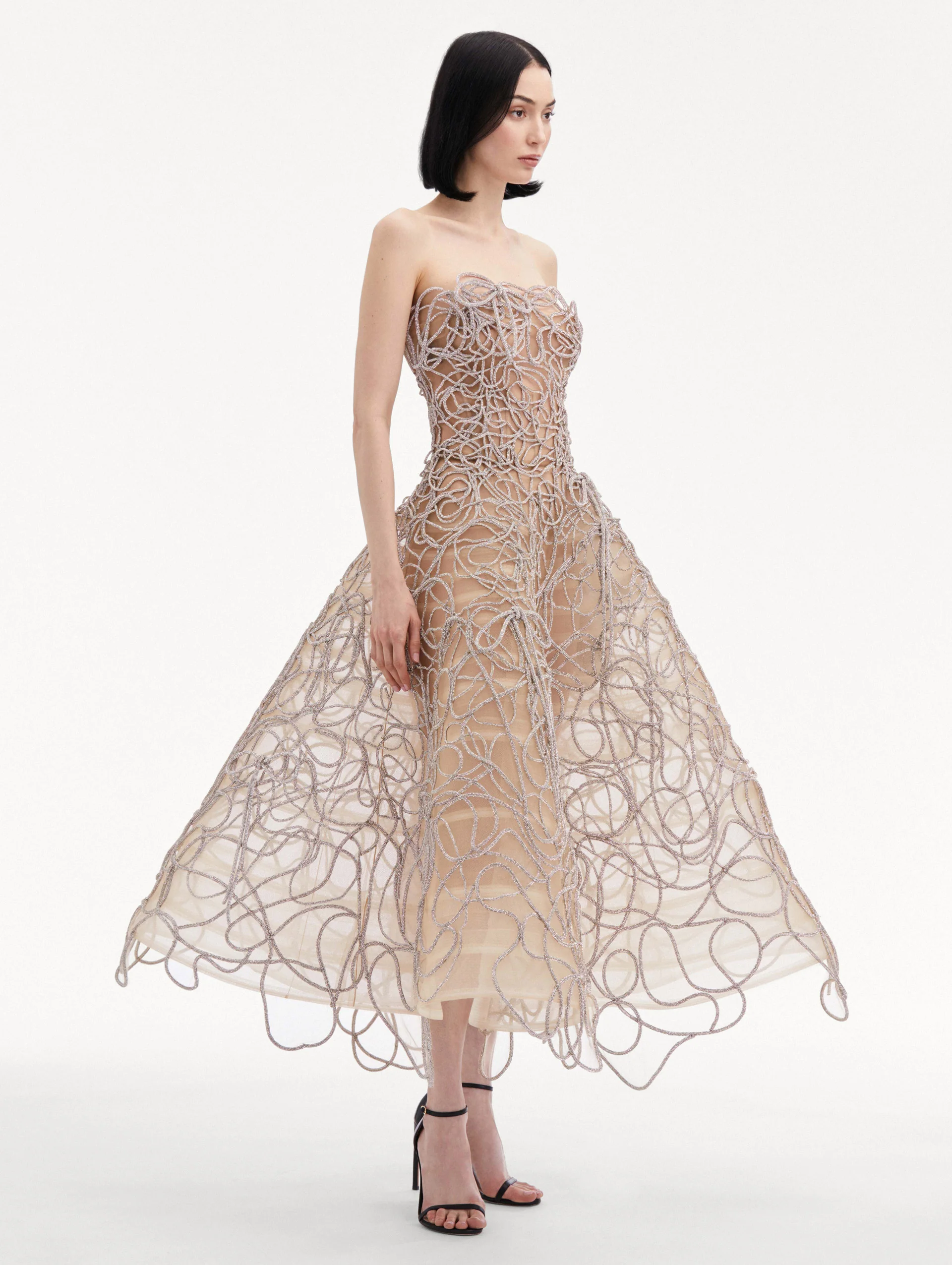 Crystal Embroidered Cord Gown - Image 4