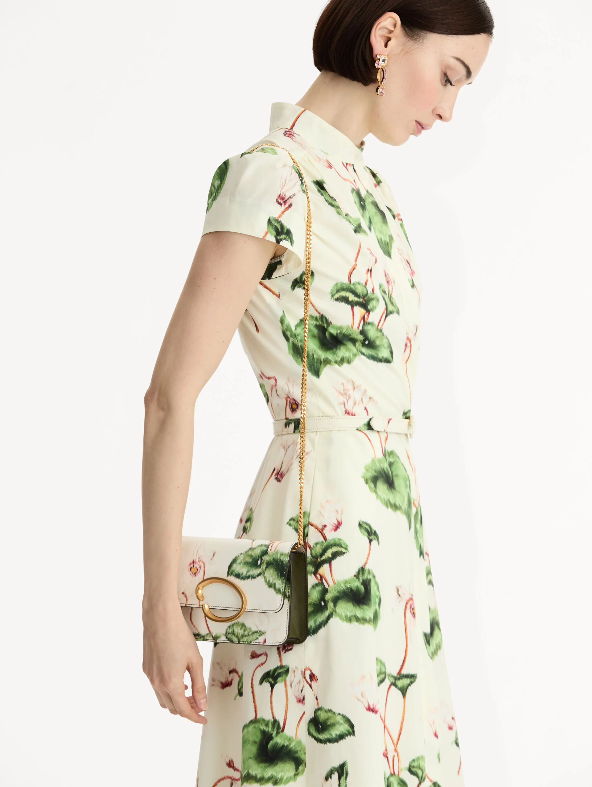 Cyclamen-Printed O Pochette - Image 2