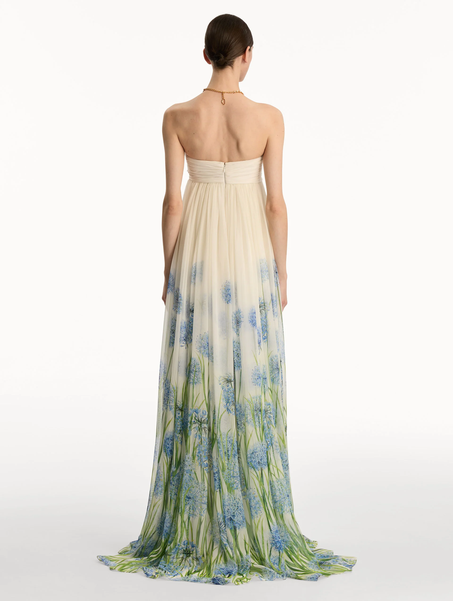 Degradé Allium Chiffon Gown - Image 3