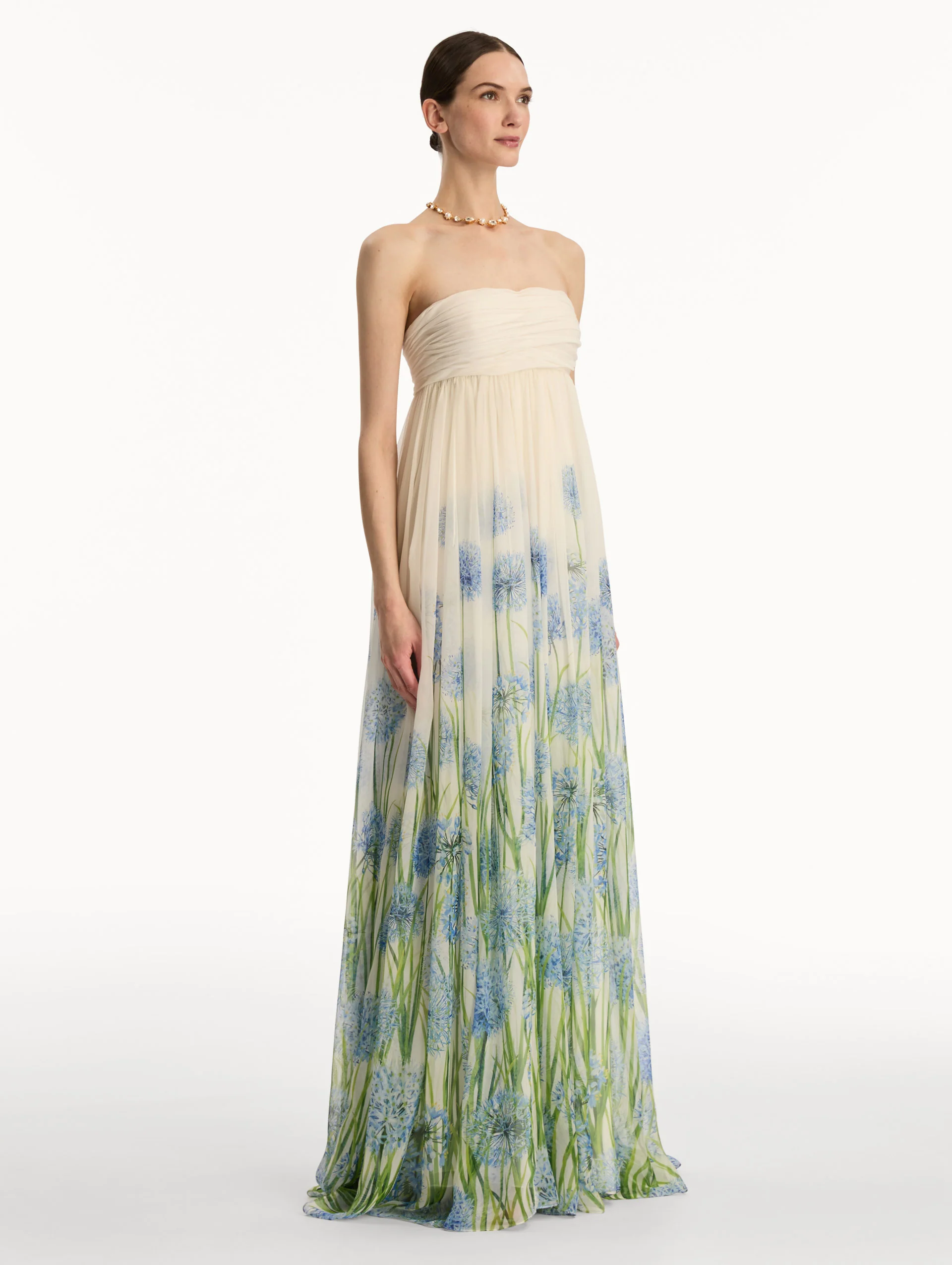 Degradé Allium Chiffon Gown - Image 4