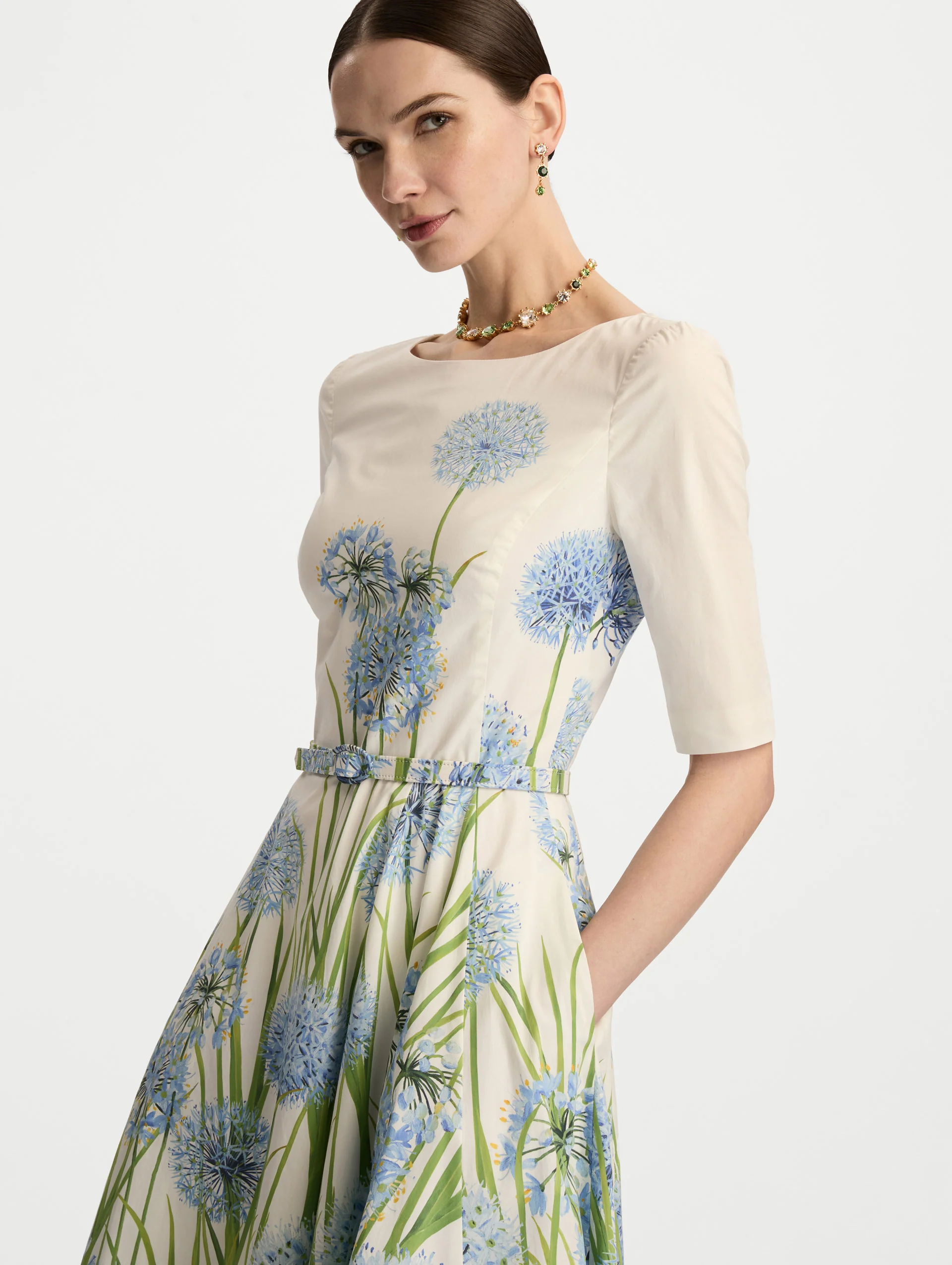 Degradé Allium Cotton Poplin Dress - Image 5