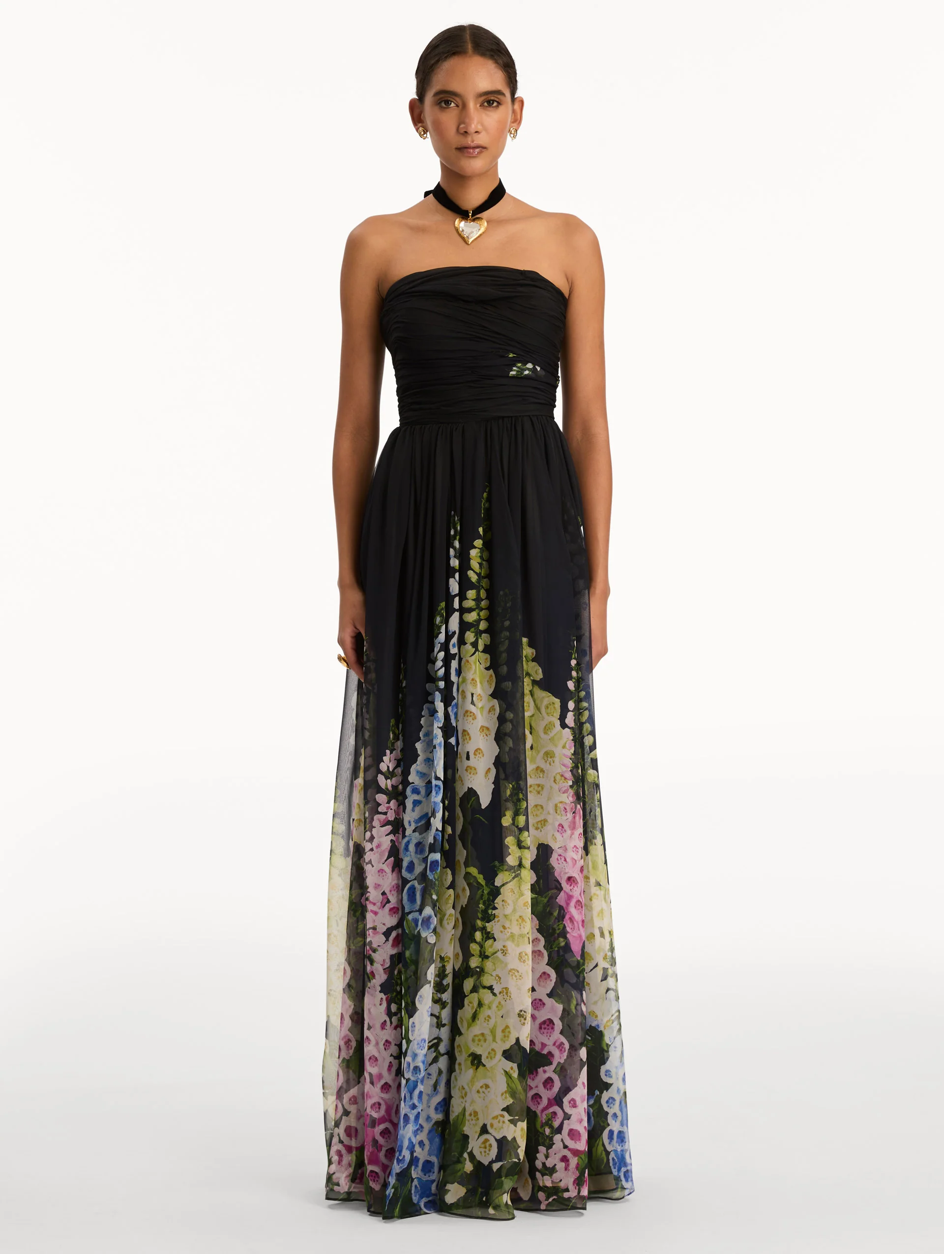 Degradé Foxglove Chiffon Gown - Image 2