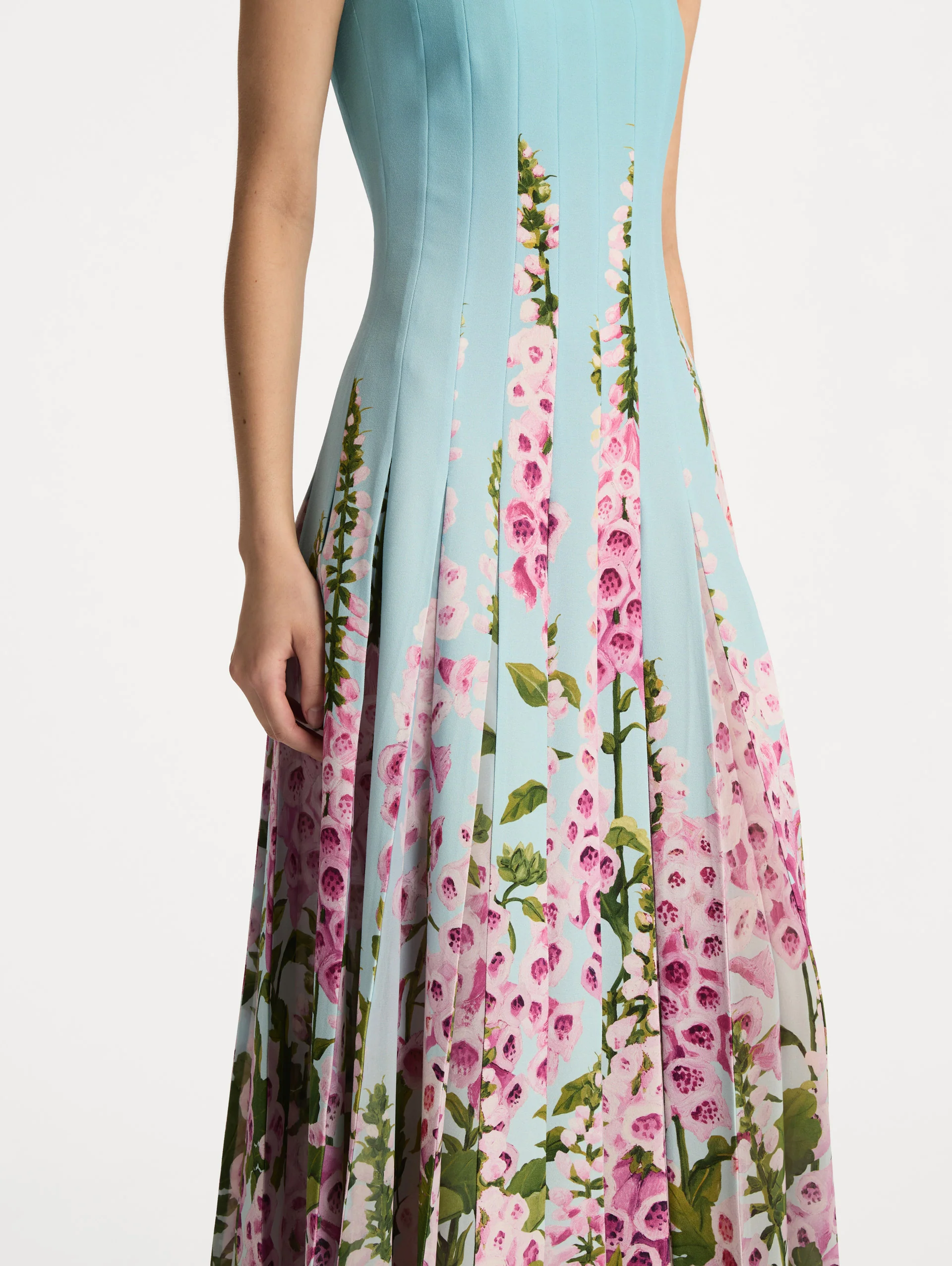 Degradé Foxglove Chiffon Inset Dress - Image 5
