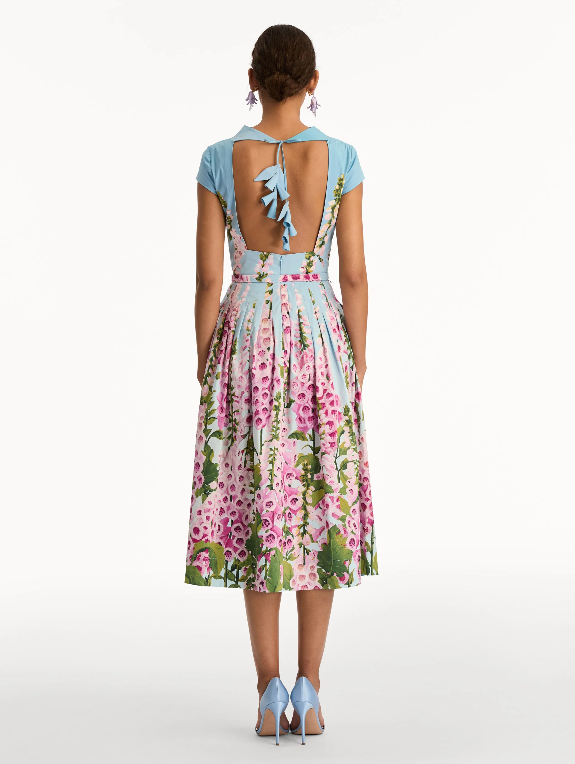 Degradé Foxglove Cotton Poplin Dress - Image 3