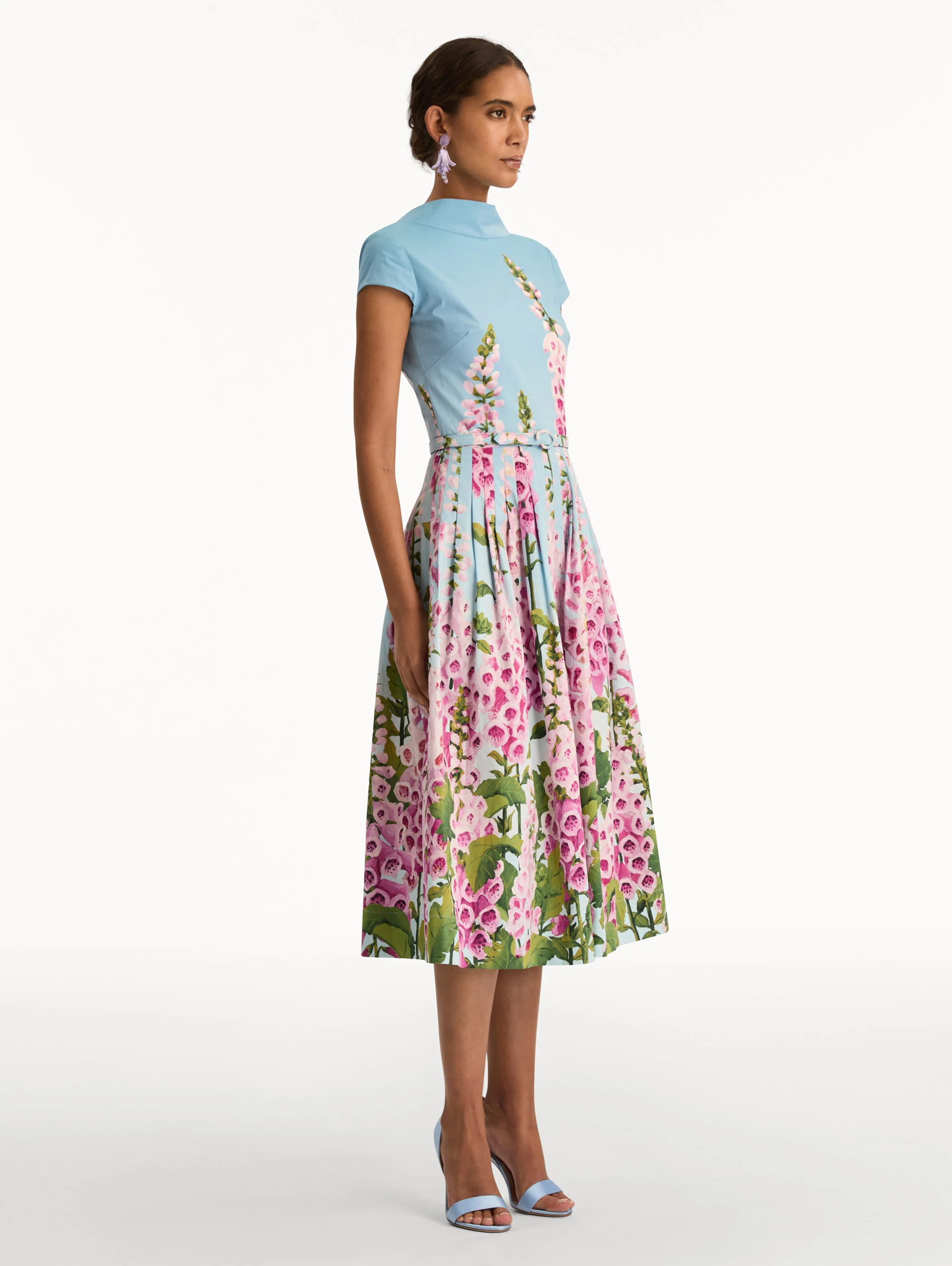 Degradé Foxglove Cotton Poplin Dress - Image 4