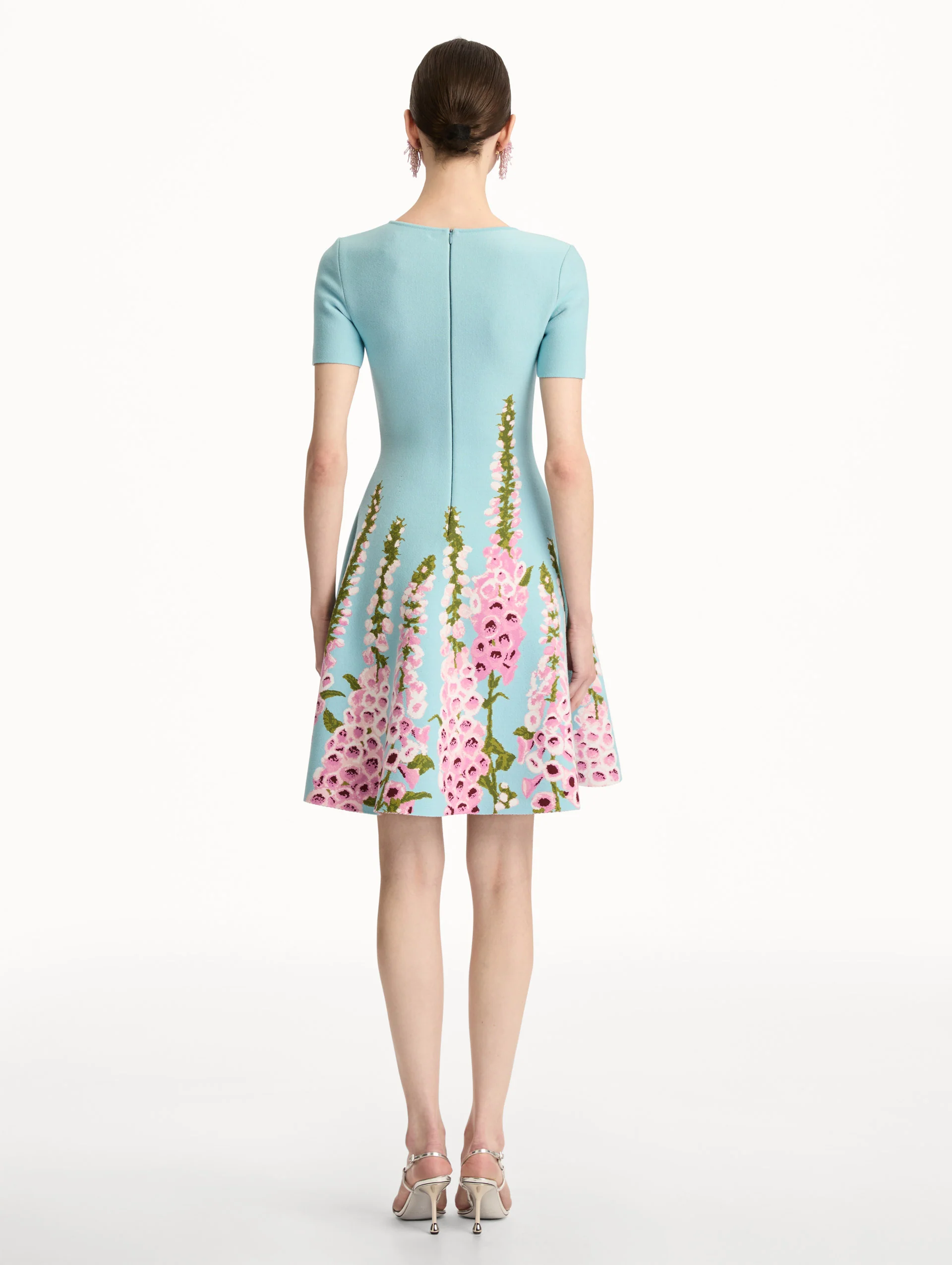 Degradé Foxglove Jacquard Knit Dress - Image 3
