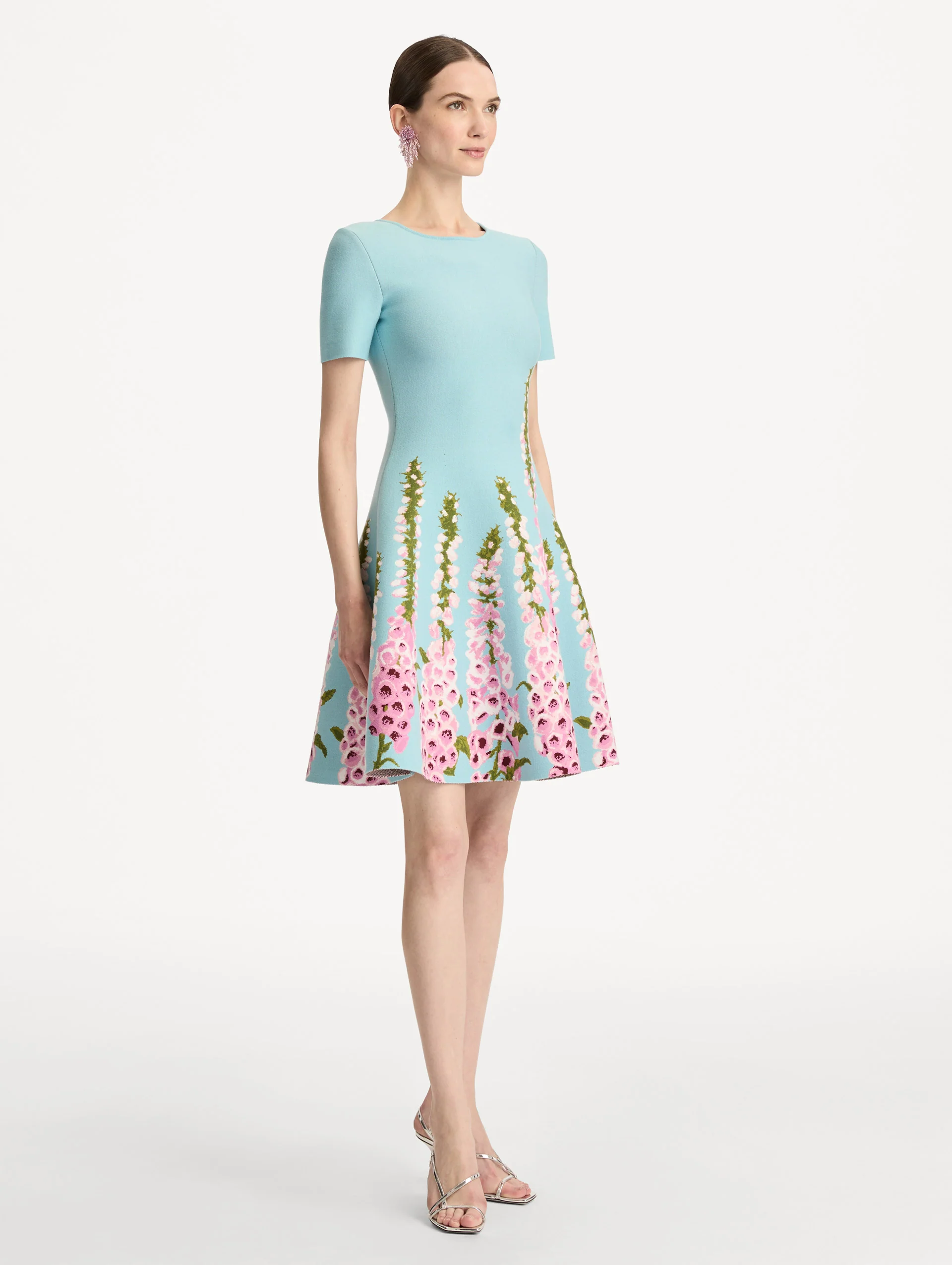 Degradé Foxglove Jacquard Knit Dress - Image 4