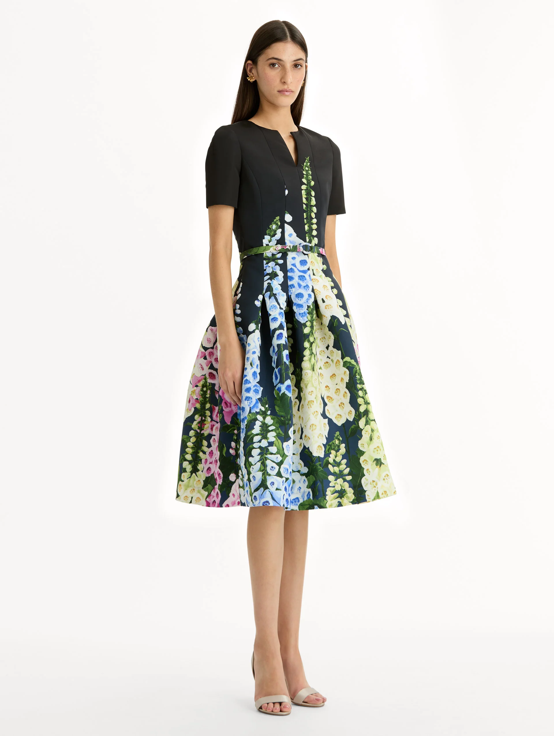 Degradé Foxglove Split-Neck Dress - Image 3