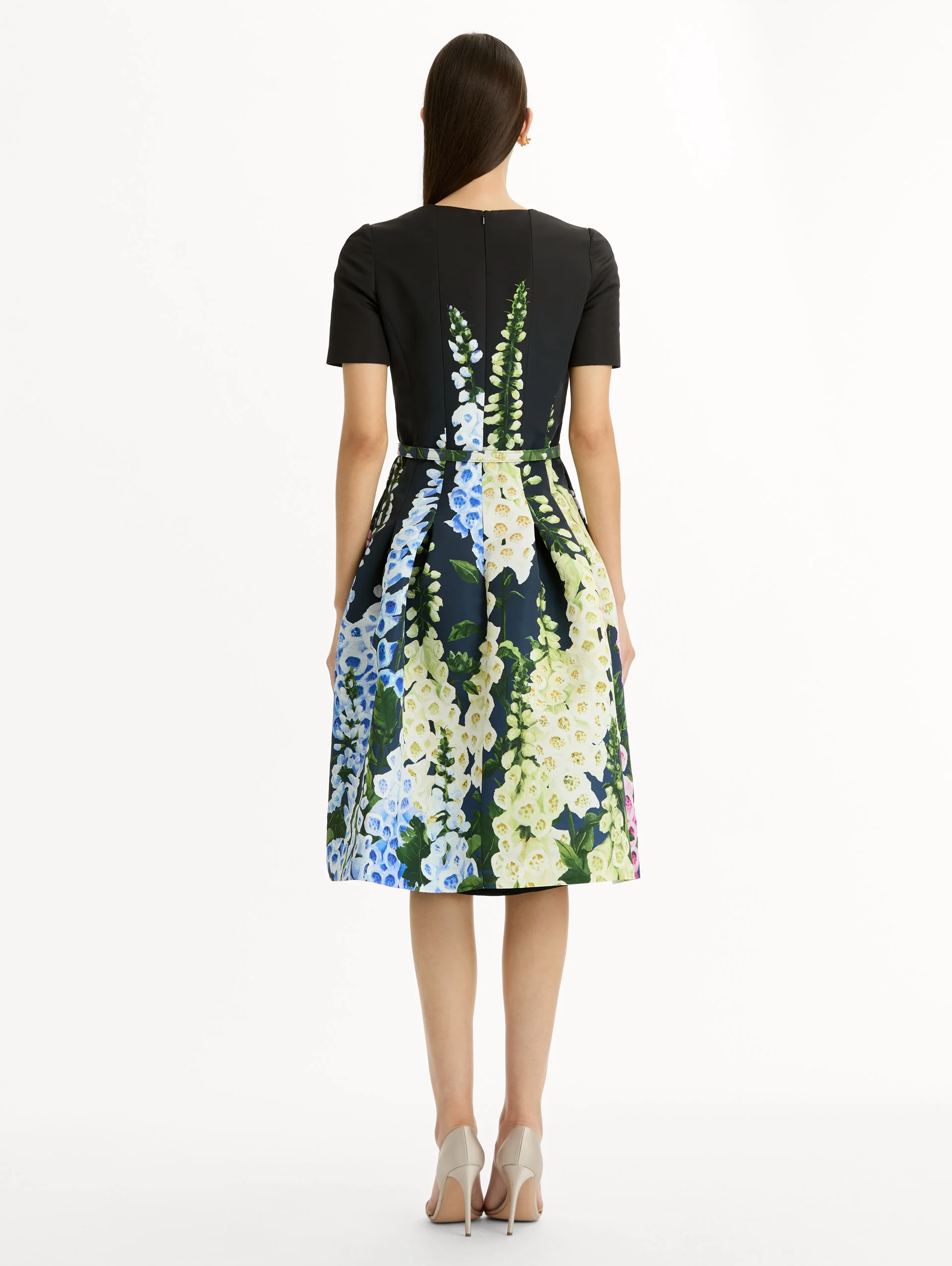 Degradé Foxglove Split-Neck Dress - Image 4