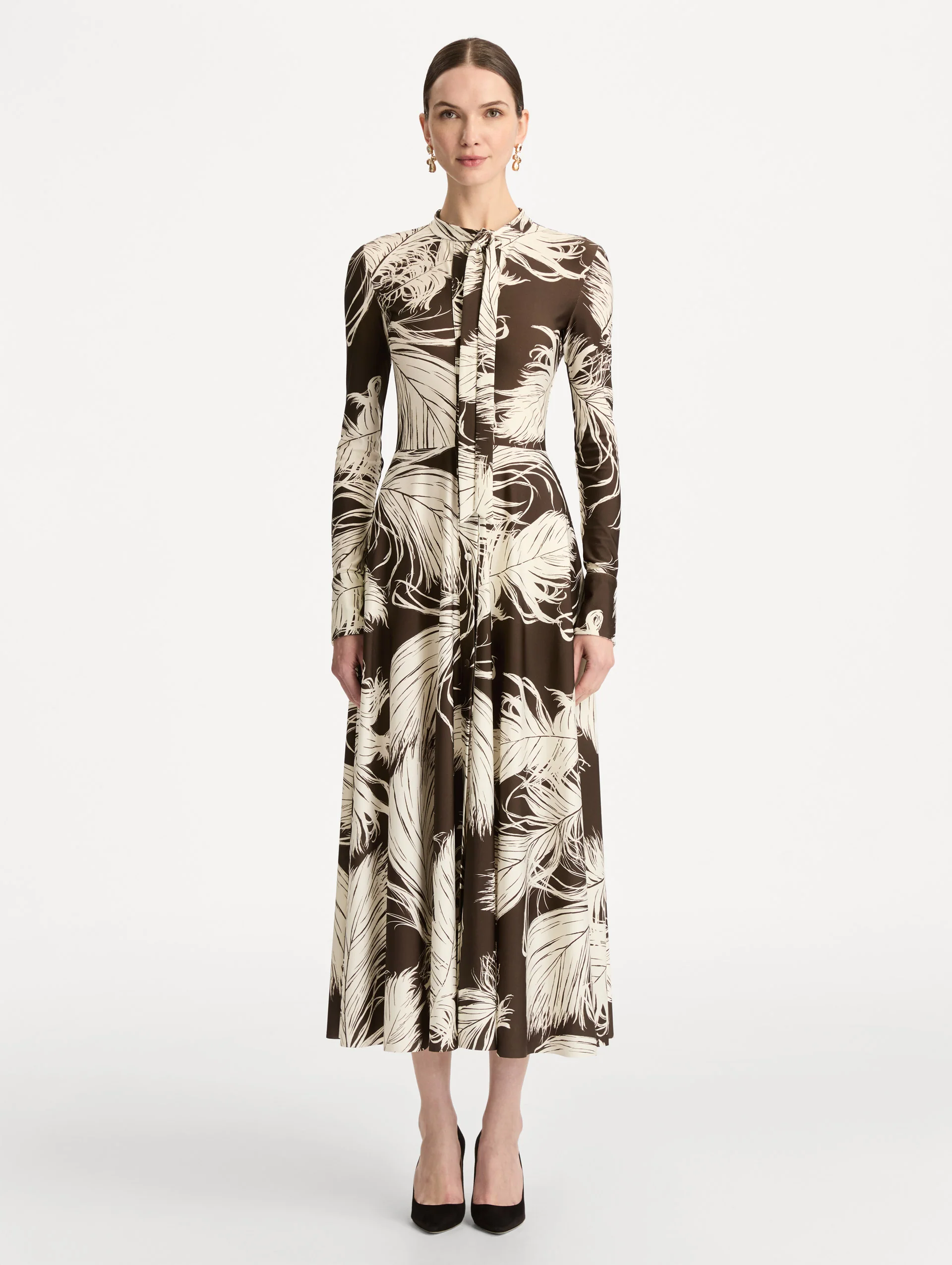Feather Jersey Dress - Image 2