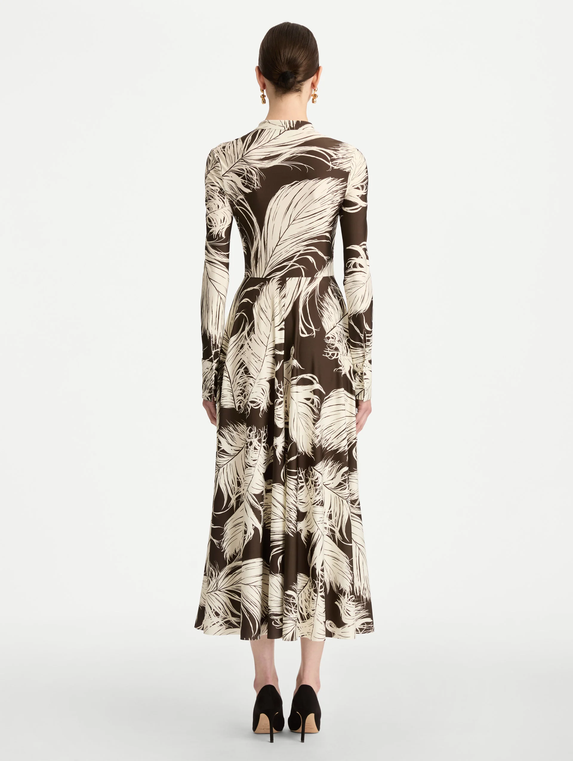 Feather Jersey Dress - Image 3