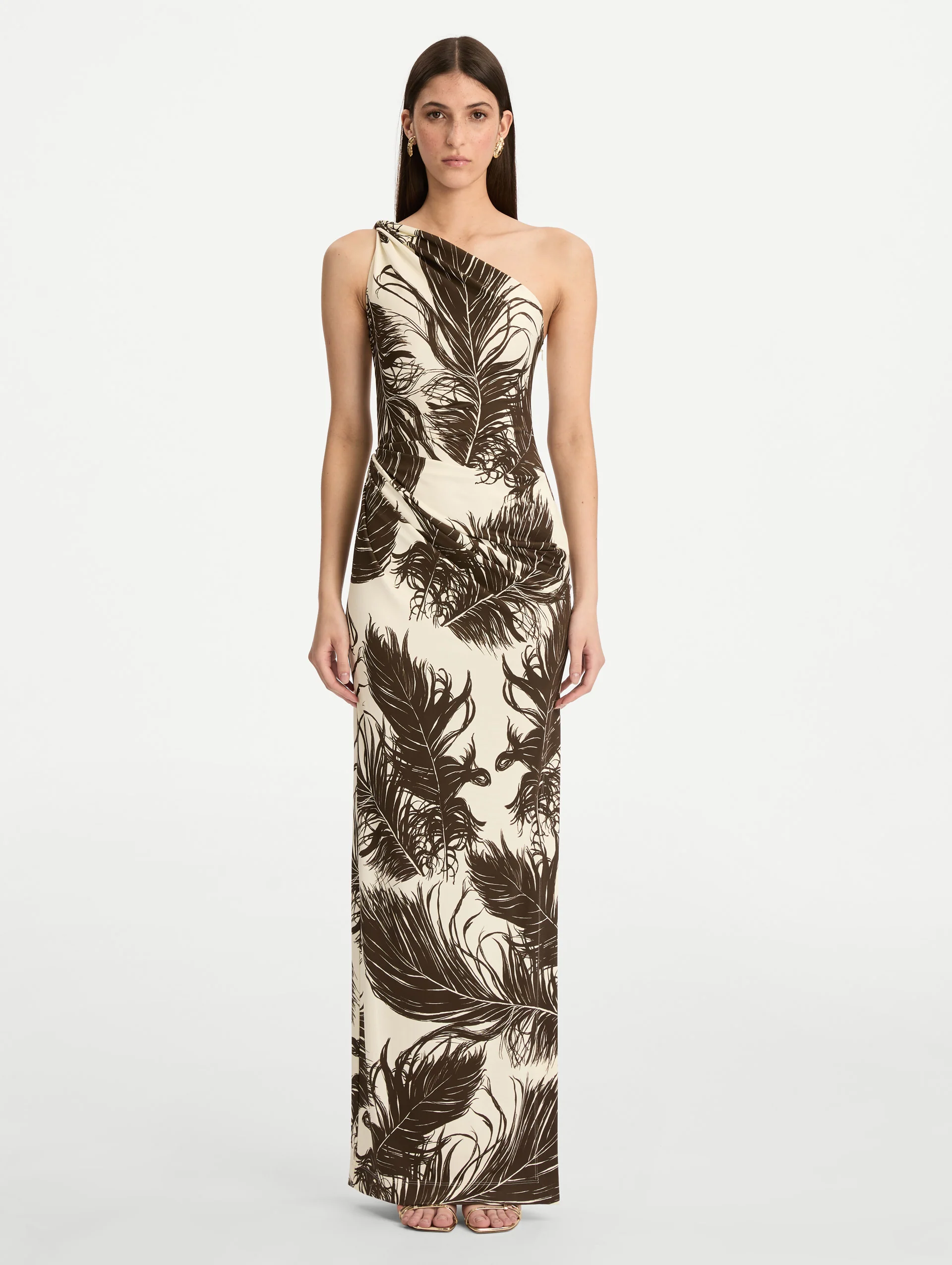 Feather Jersey Maxi Dress - Image 2