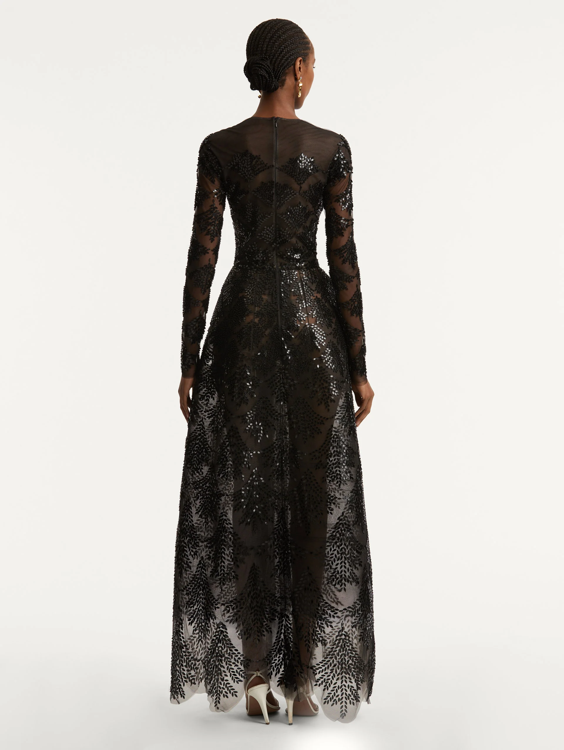 Fern Sequin Embroidered Gown - Image 3