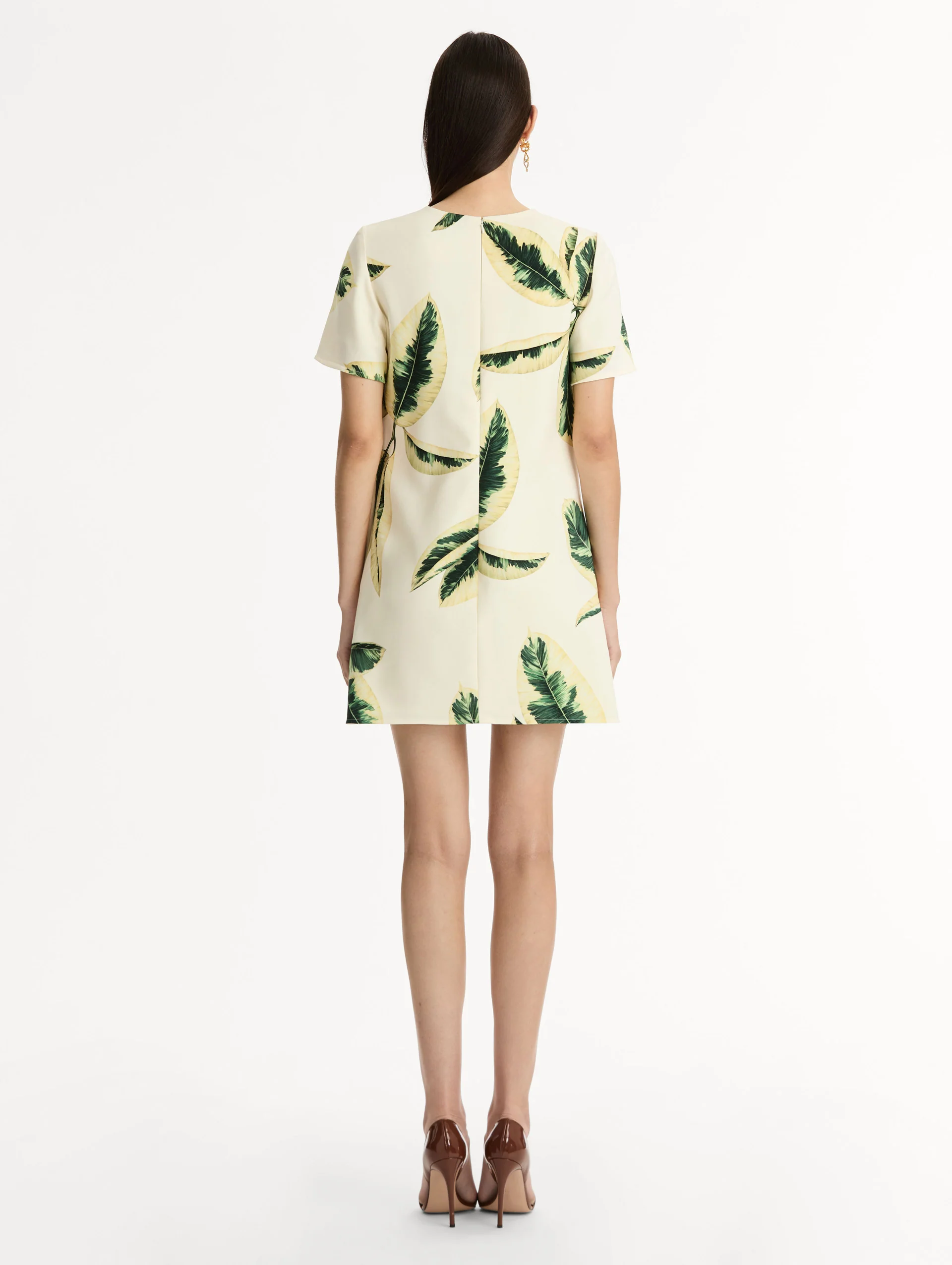 Ficus Leaves Shift Dress - Image 3