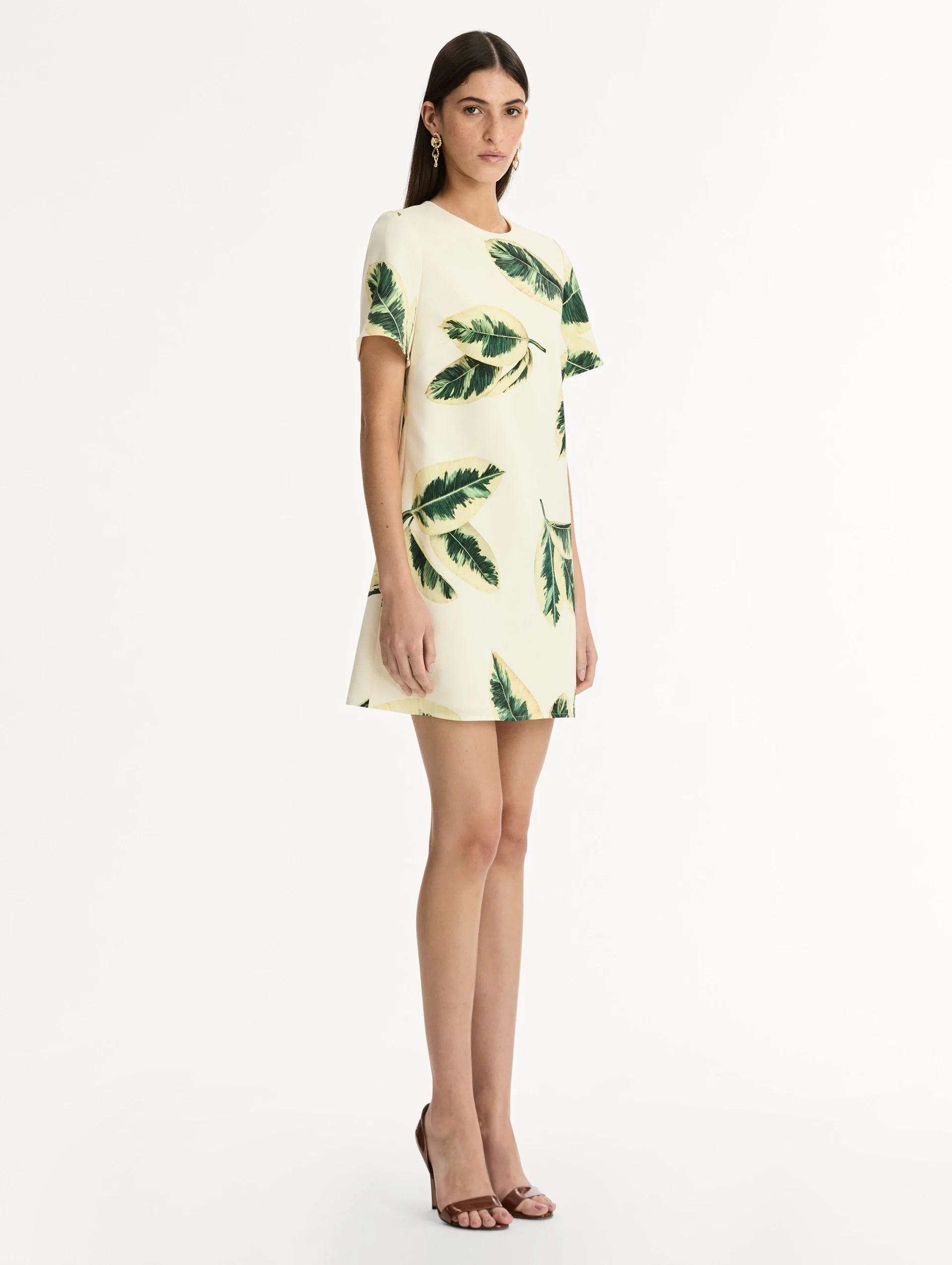 Ficus Leaves Shift Dress - Image 4