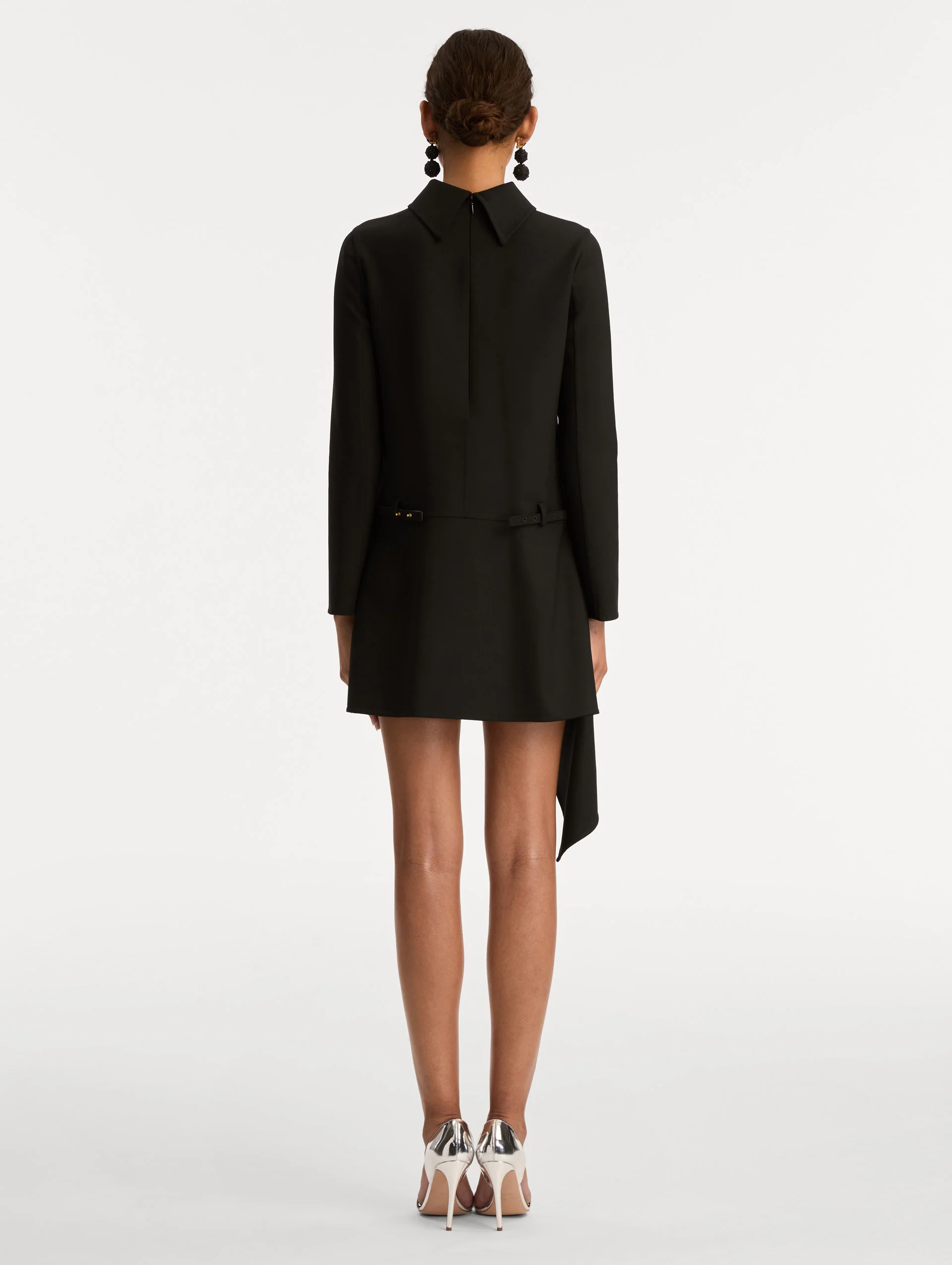 Floral Belt Mock-Neck Dress - Image 3