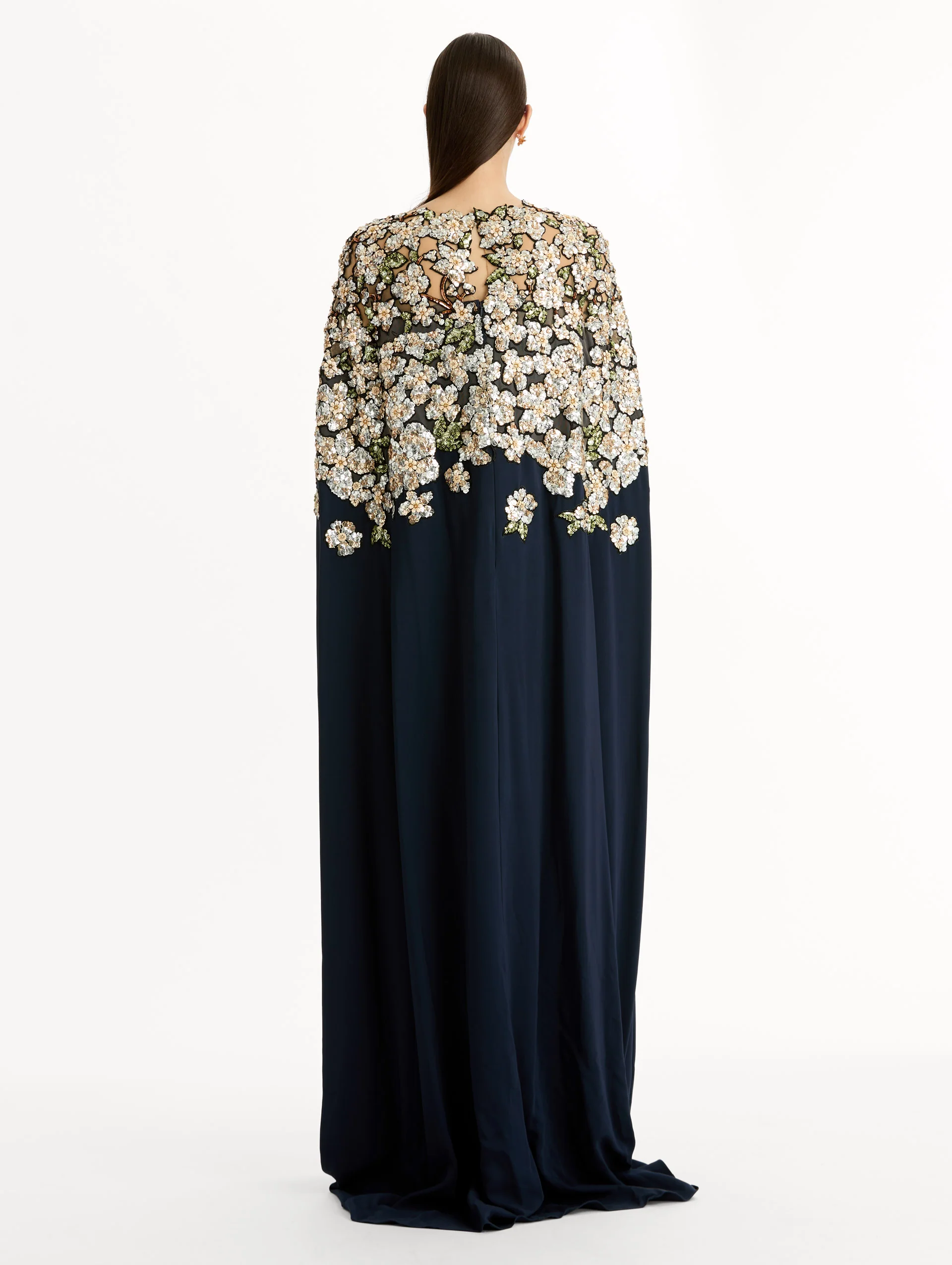 Floral Sequin Embroidered Caftan - Image 3