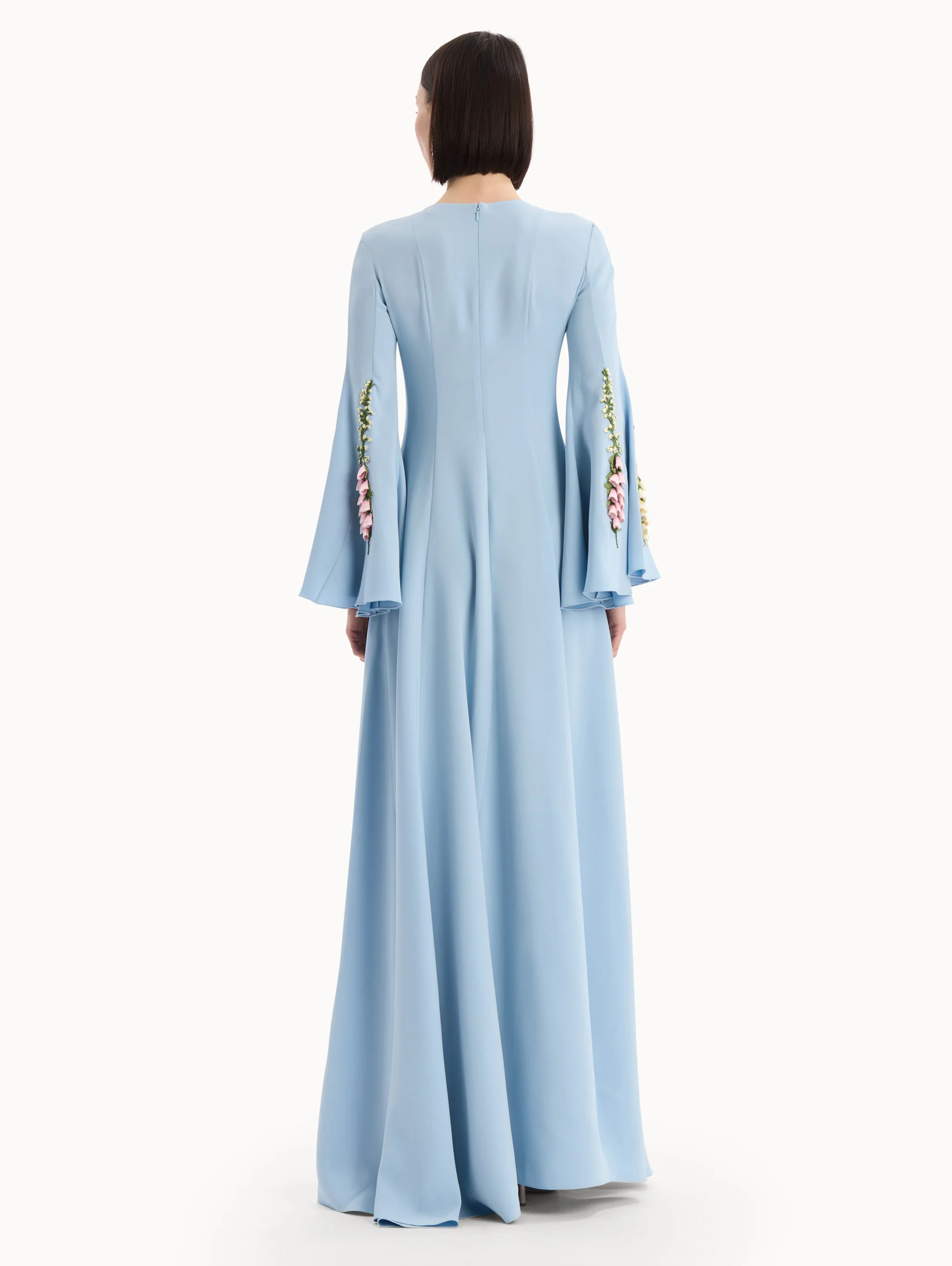 Foxglove Embroidered Bell Sleeve Caftan - Image 3