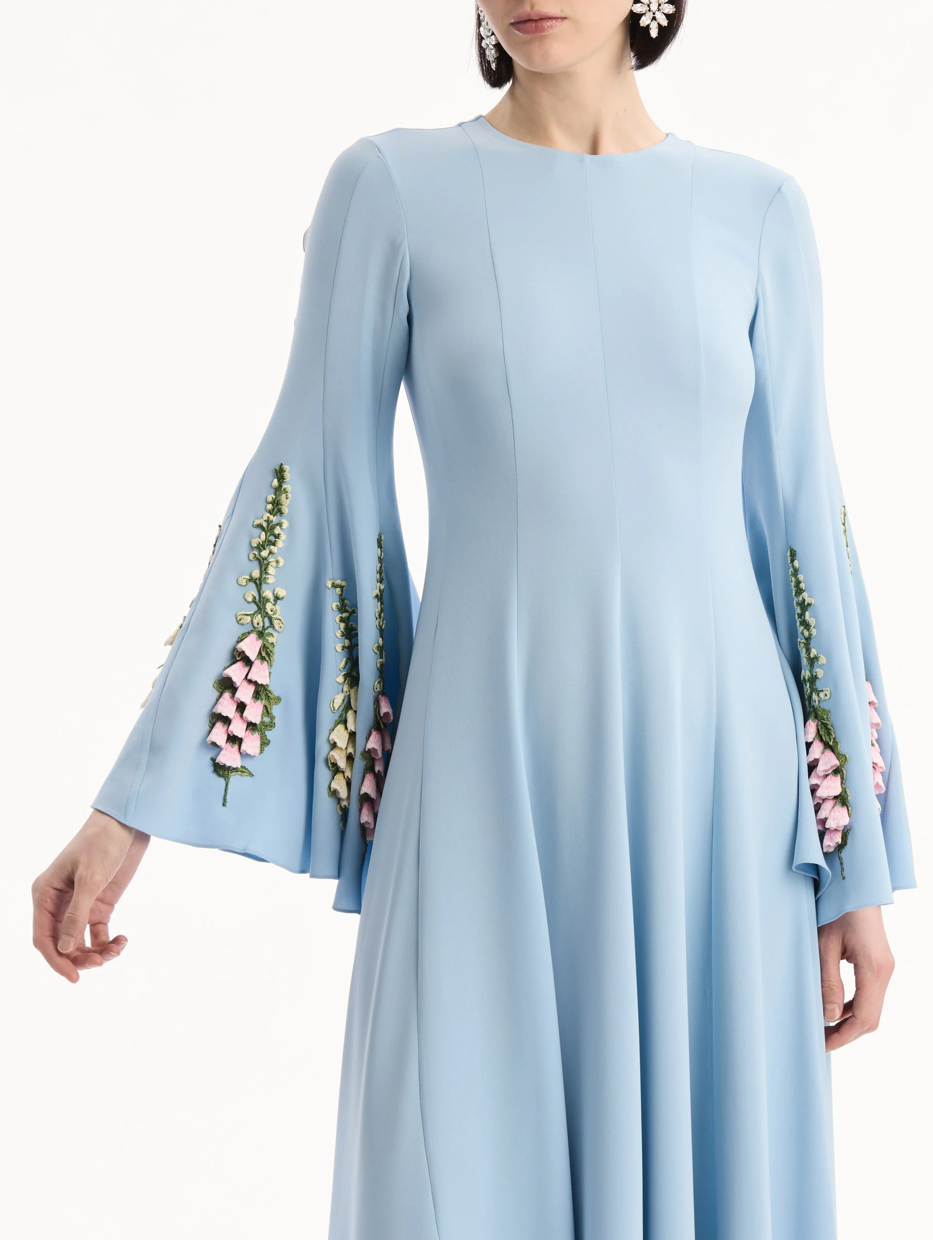 Foxglove Embroidered Bell Sleeve Caftan - Image 5
