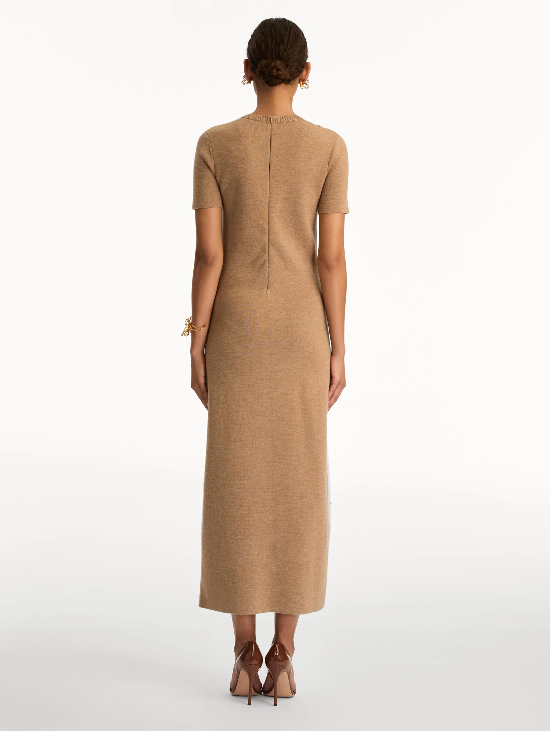 Foxglove Embroidered Knit Dress - Image 3