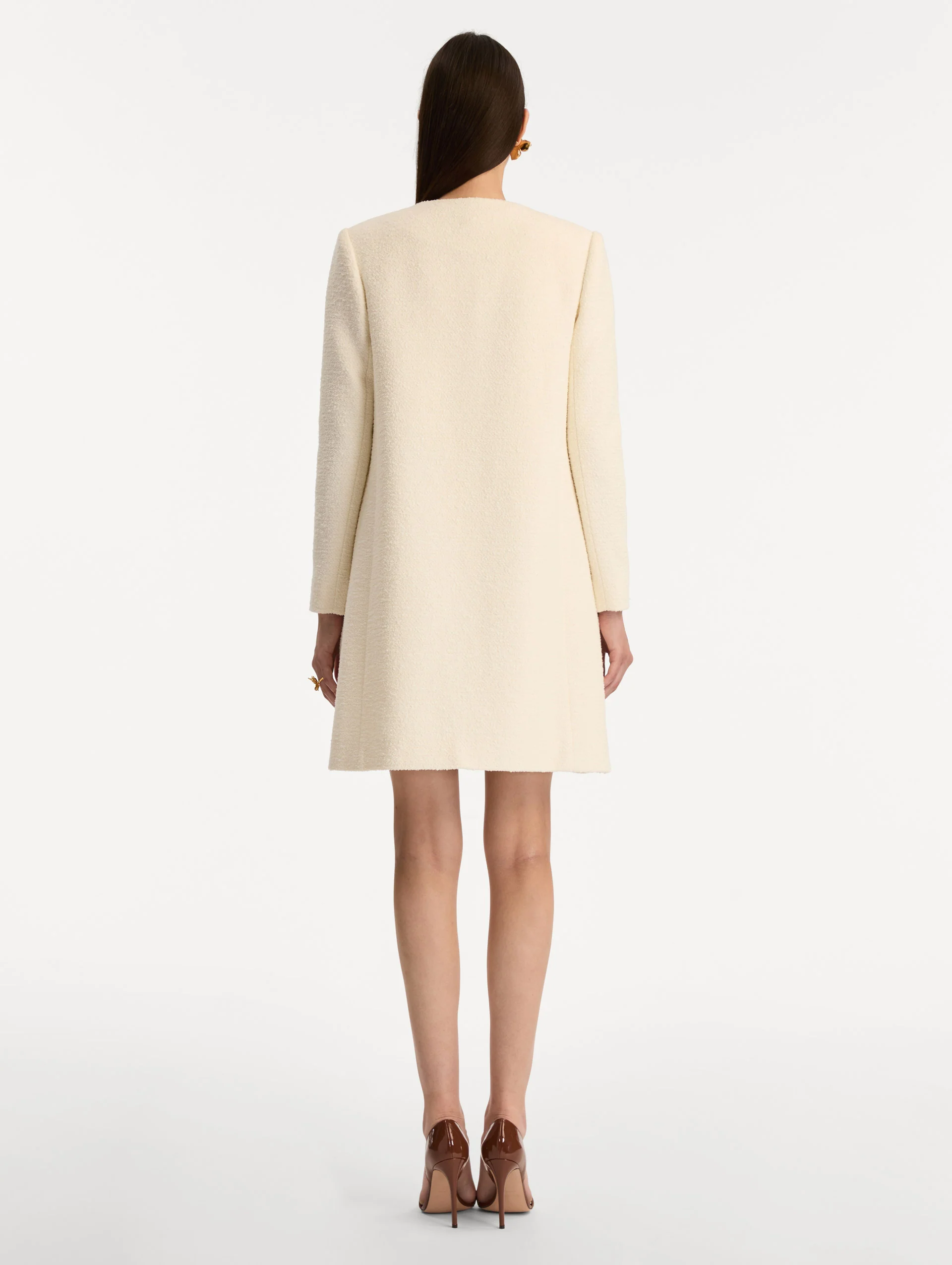 Foxglove Embroidered Tweed Jacket - Image 3
