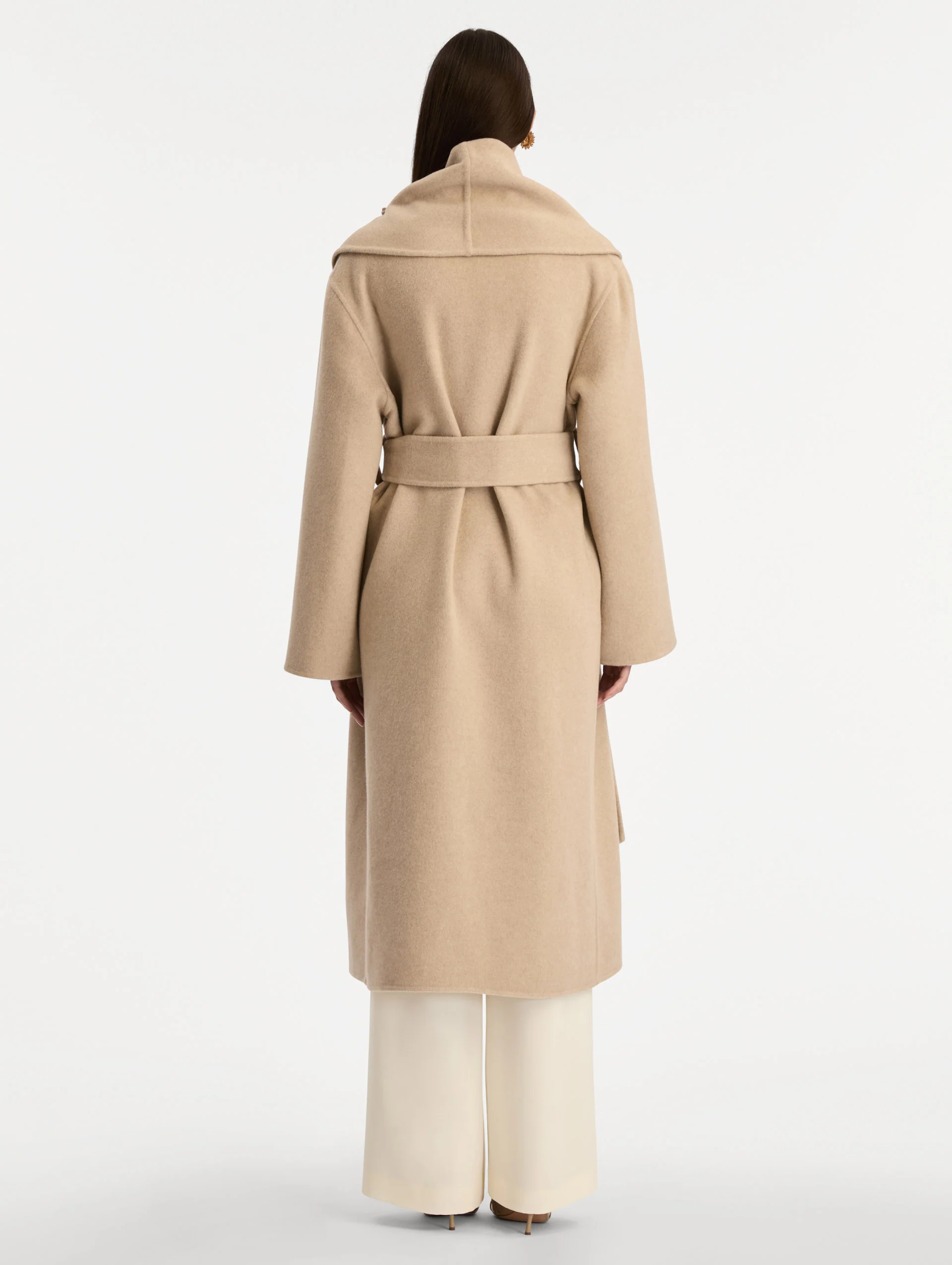 Foxglove Embroidered Wool Coat - Image 3